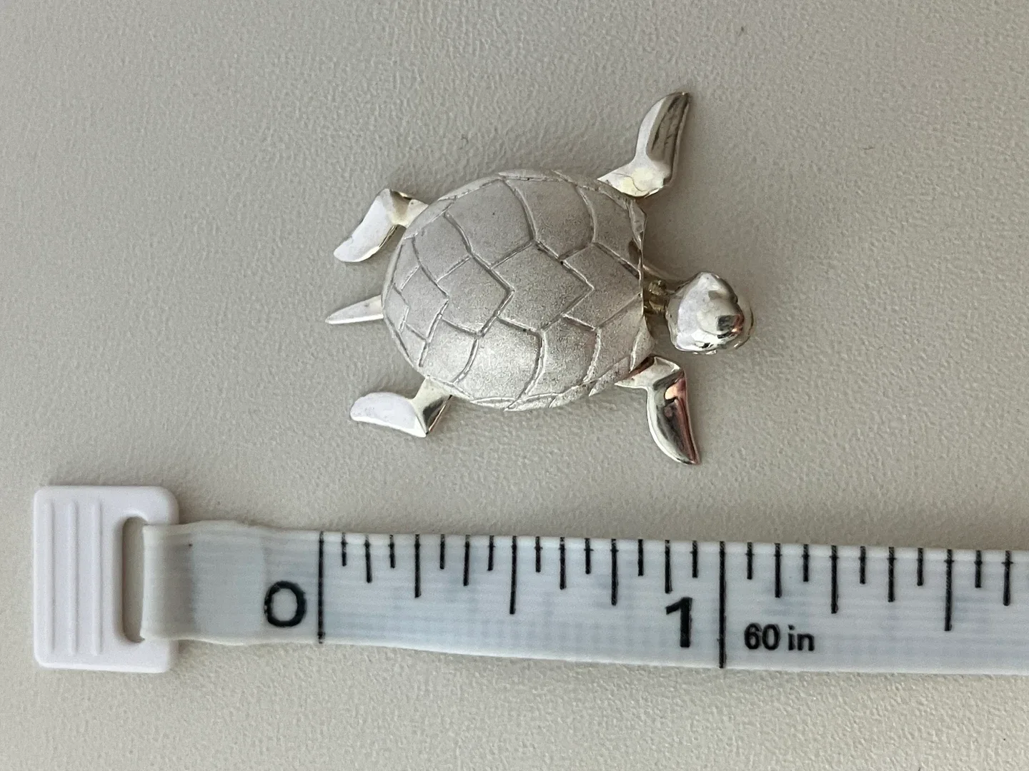 Sterling Silver  moving parts Turtle Pendant image indicator(2)