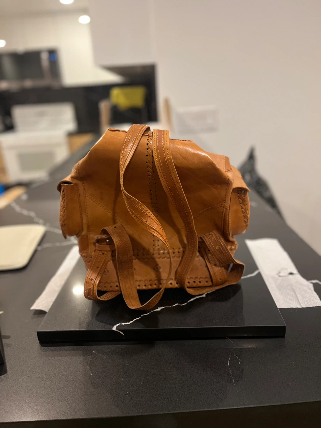 Cuban Leather Backpack - photo 3