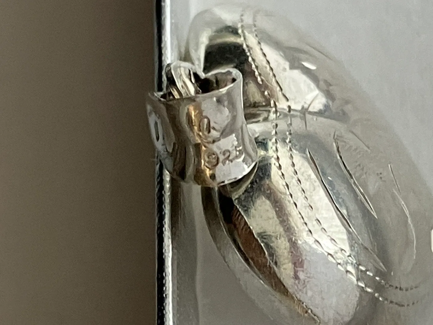 Vintage Sterling Silver Puffy Heart Pendant image indicator(4)