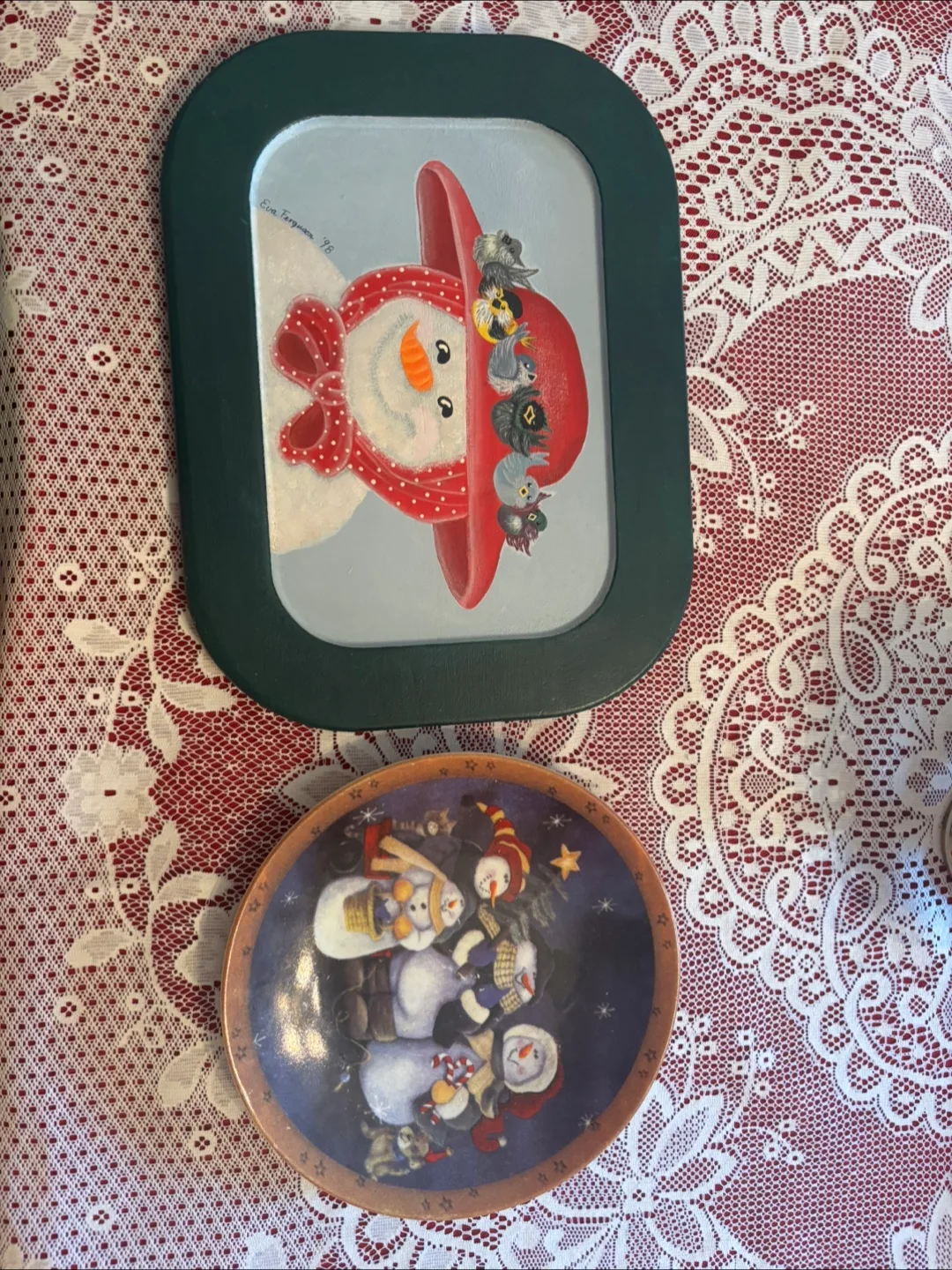Snowman Painting & Plate thumbnail
