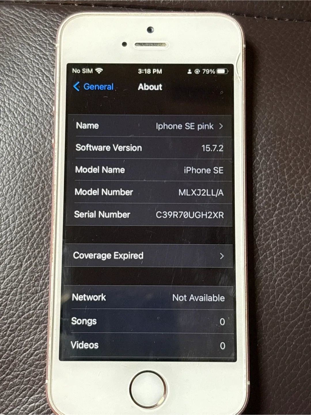 iPhone SE 1st Gen Pink Rose Gold  16 GB  unlocked image indicator(2)