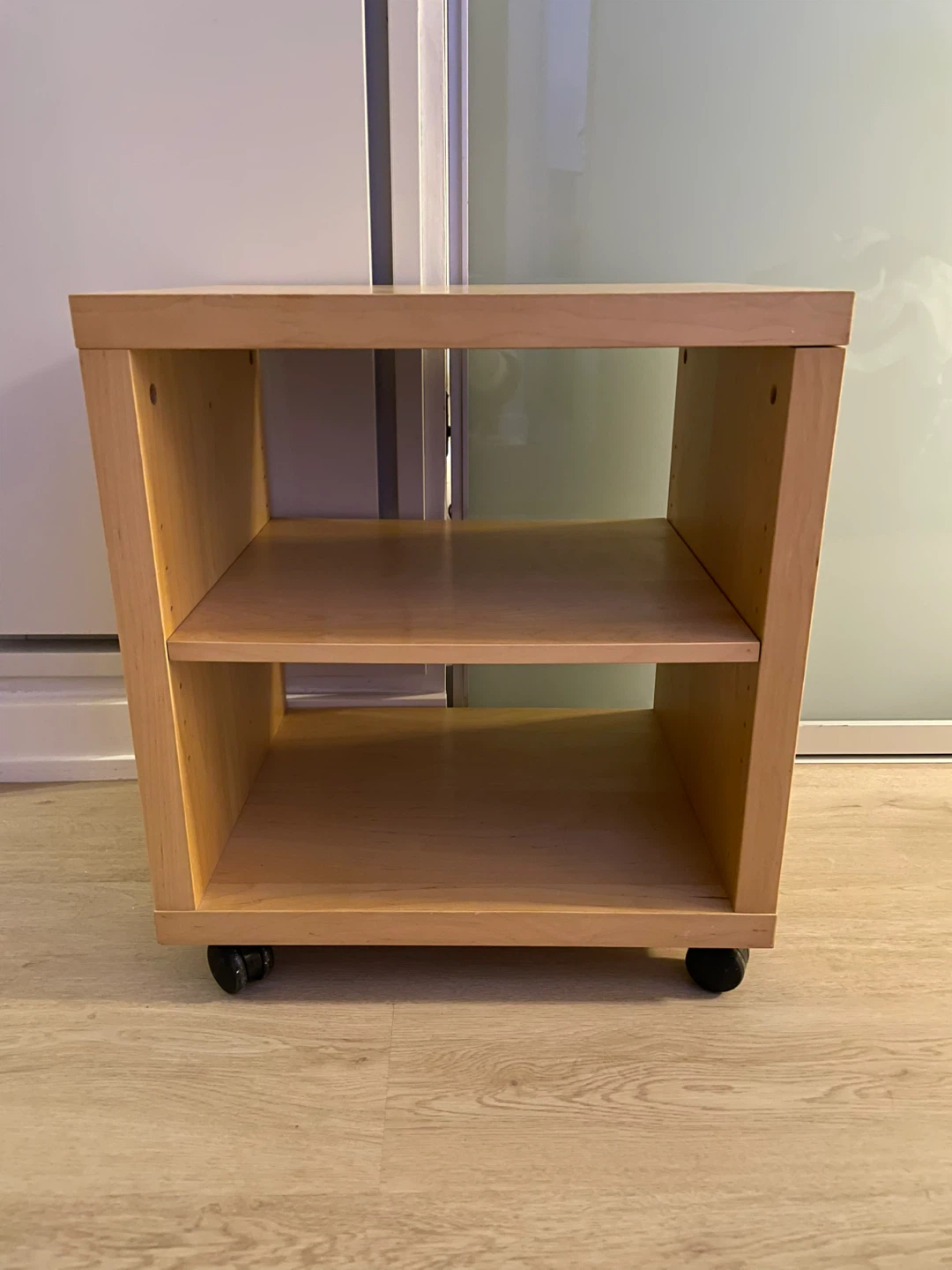 IKEA Rolling Shelf Unit - Light Wood - photo 2