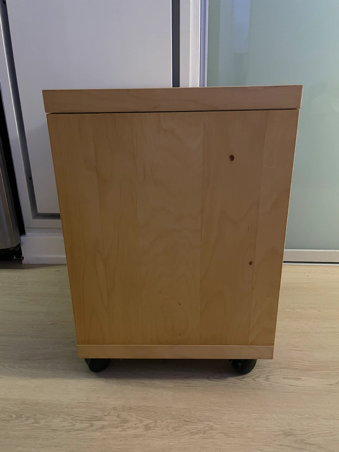 IKEA Rolling Shelf Unit - Light Wood - photo 3