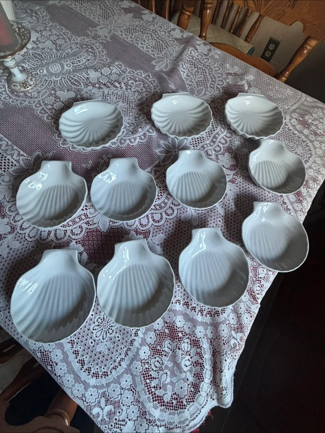 Shell Shaped Serving Dishes - Set of 12 thumbnail