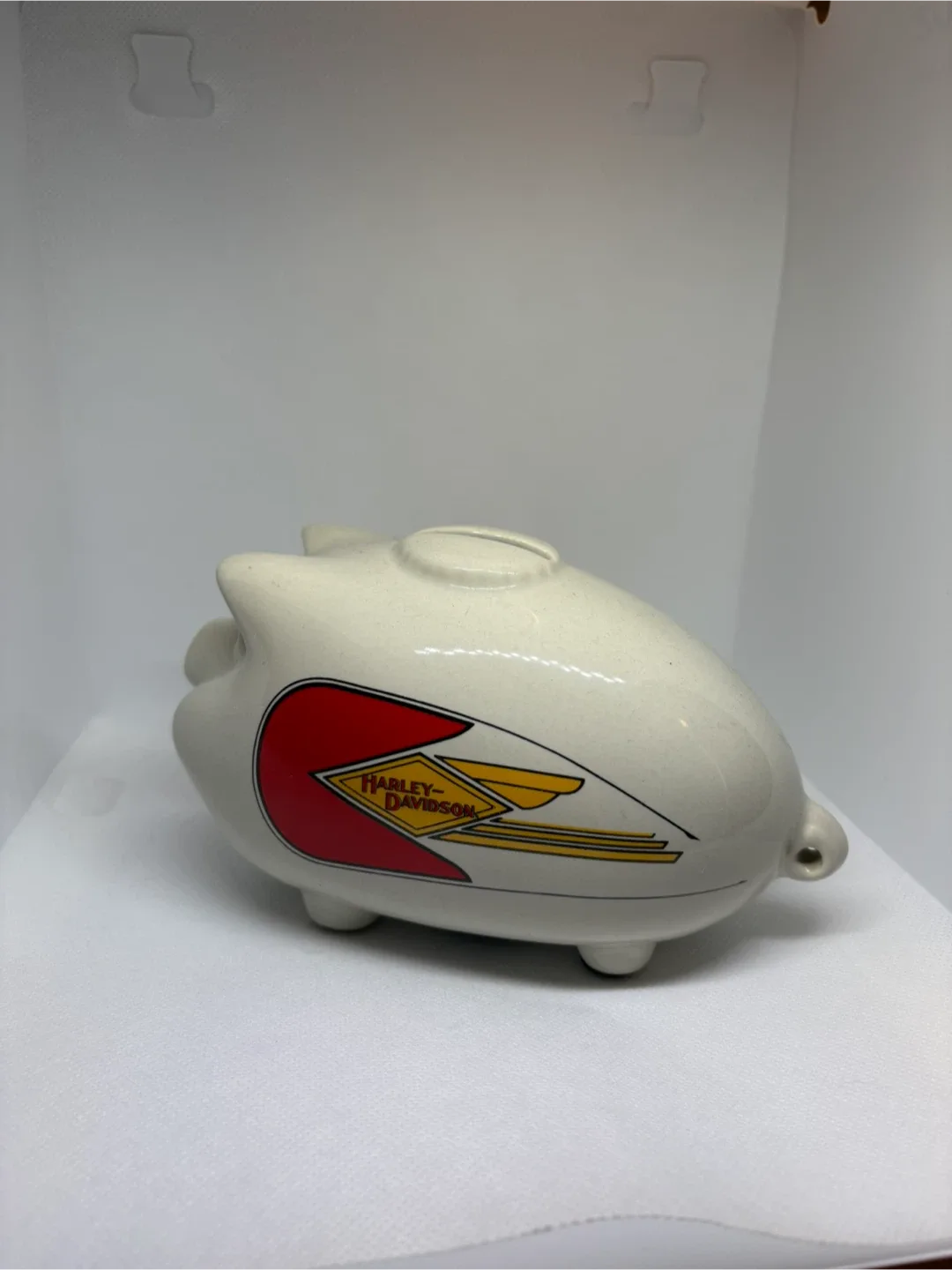 Harley Davidson Piggy Bank Hog Gas Tank Pig image indicator(4)