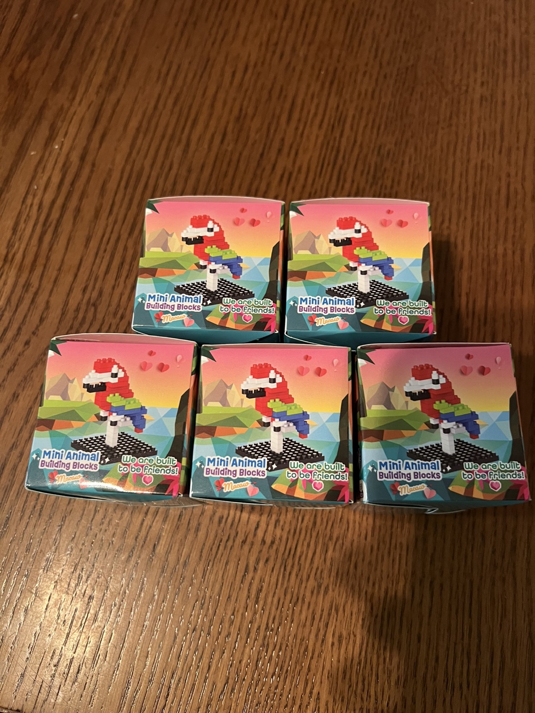 Mini Animal Building Blocks  (2each)