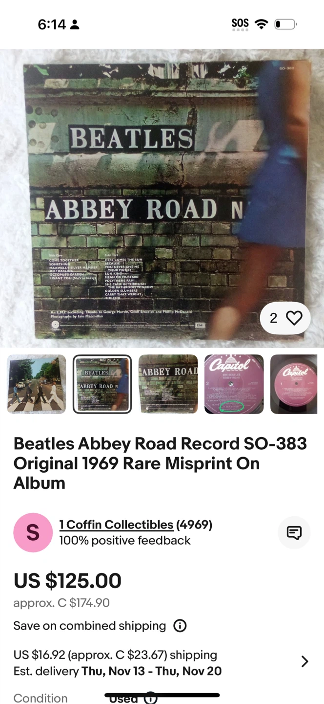 The Beatles - Abbey Road Vinyl Record