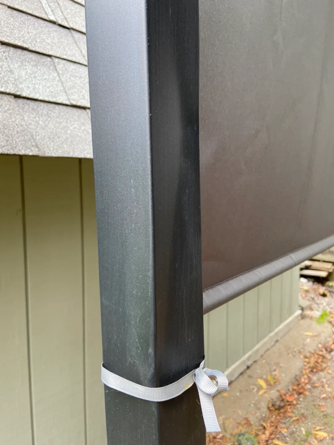 10x 13 Patio Pergola Sliding Roof, LED Lights, Solar Powered image indicator(9)