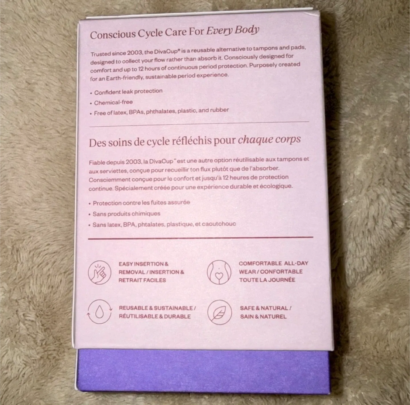 BNIB! Diva Cup Reusable Menstrual Cup - Model 2 image indicator(5)