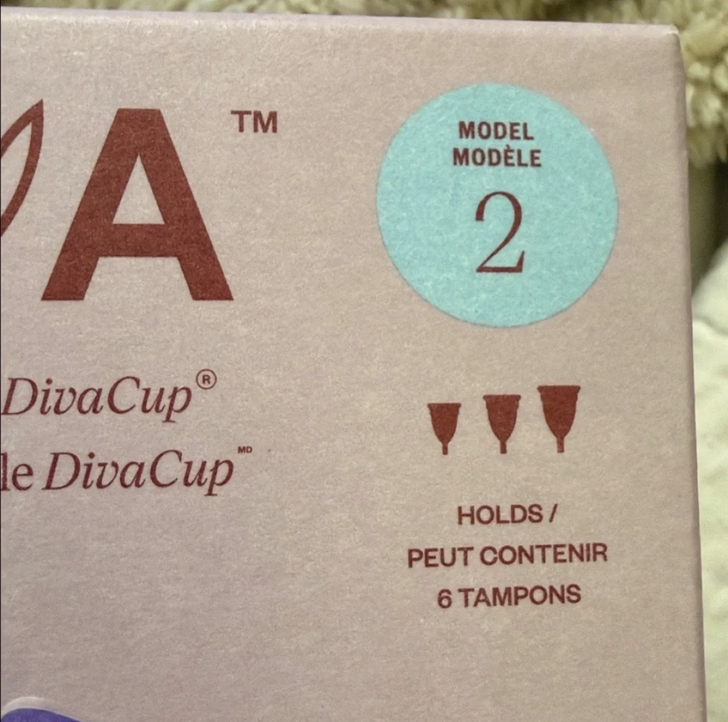 BNIB! Diva Cup Reusable Menstrual Cup - Model 2 image indicator(8)