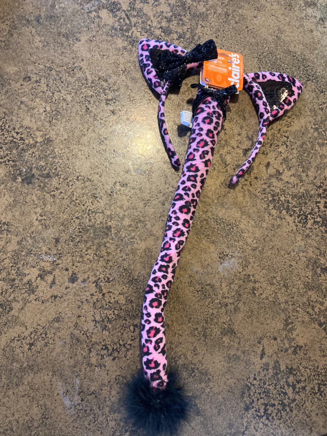 Claire's Leopard Ears & Tail Set - New