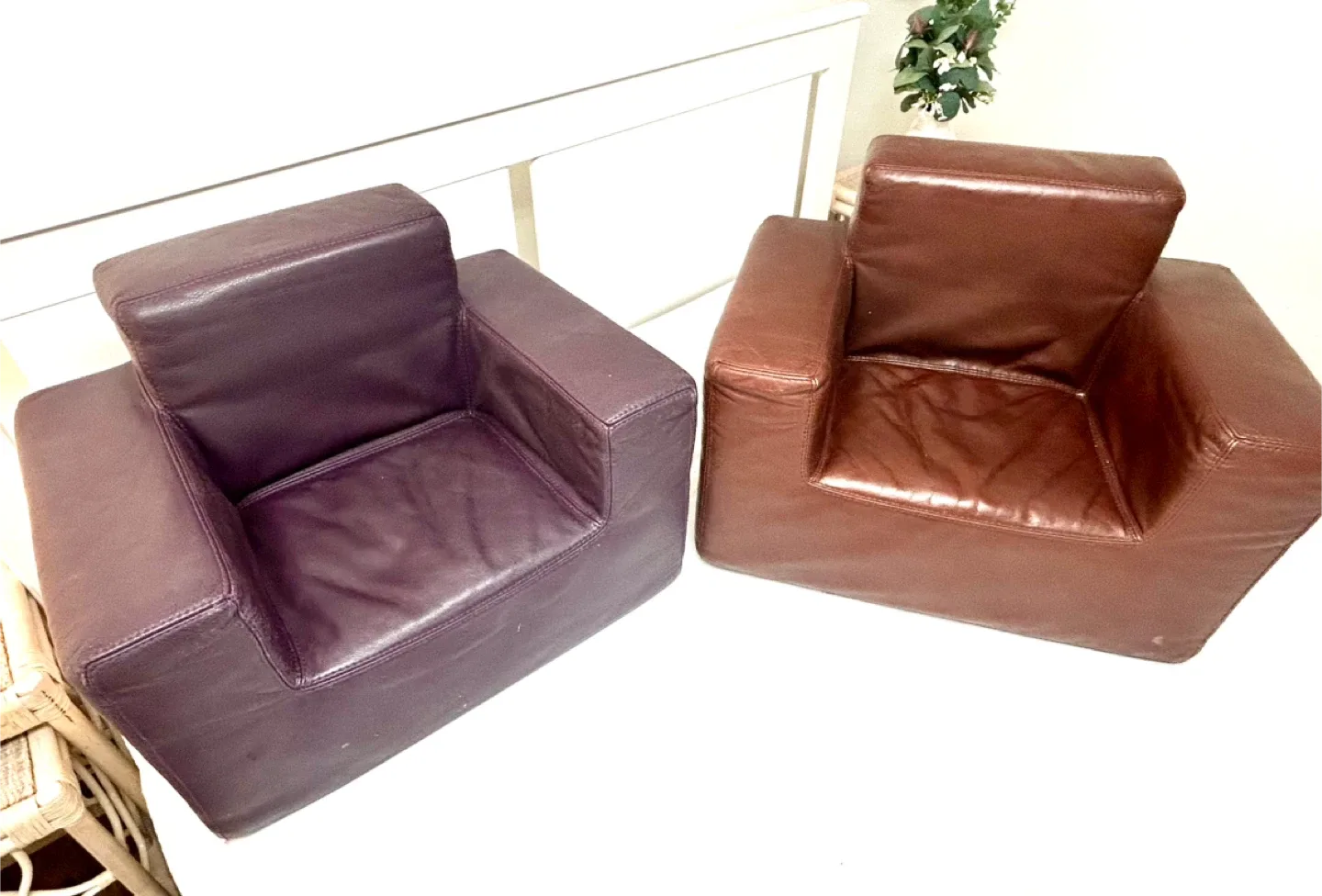 Genuine Leather Kids Armchairs Custom Made image indicator(2)