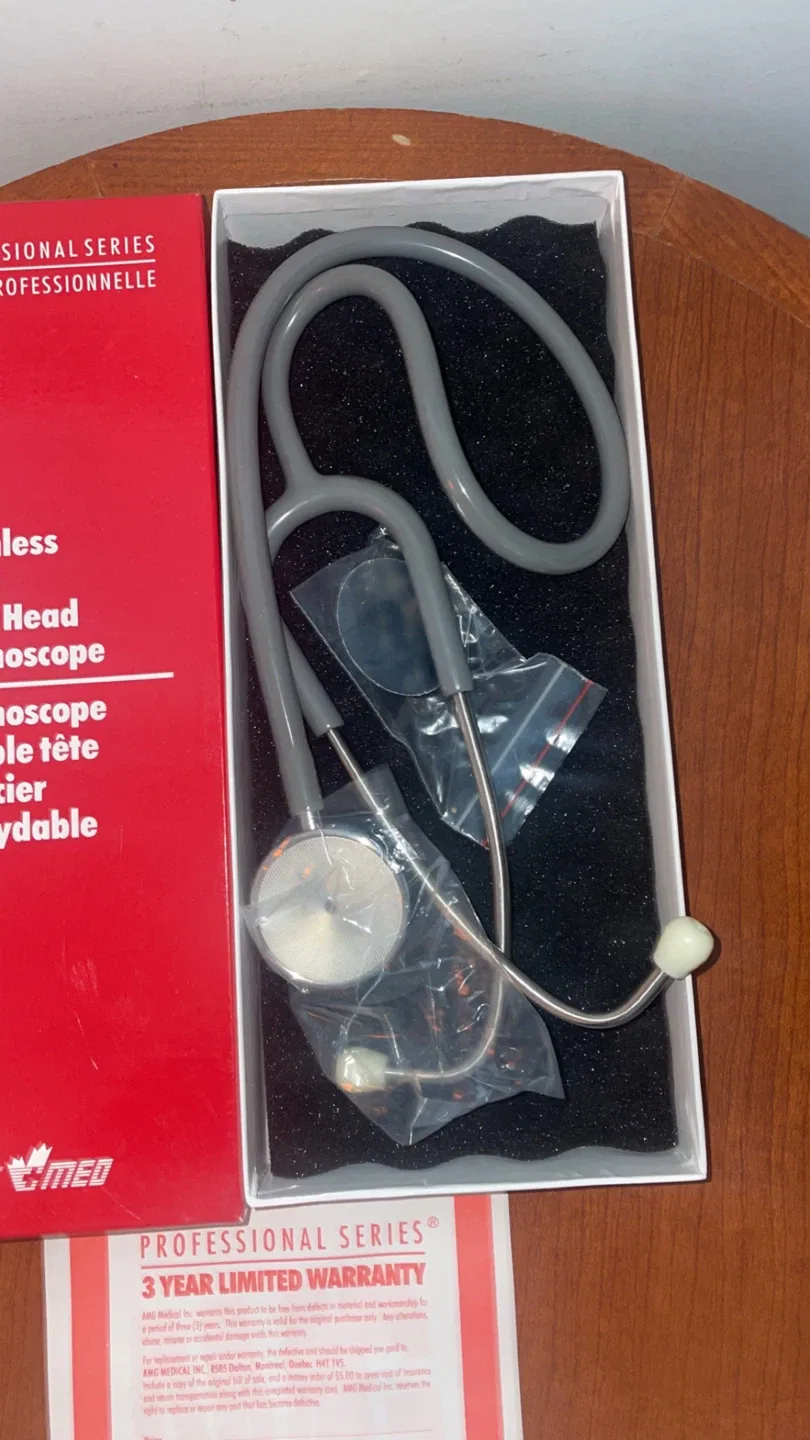 AMG Med Premier Professional Series Stethoscope - Grey image indicator(4)