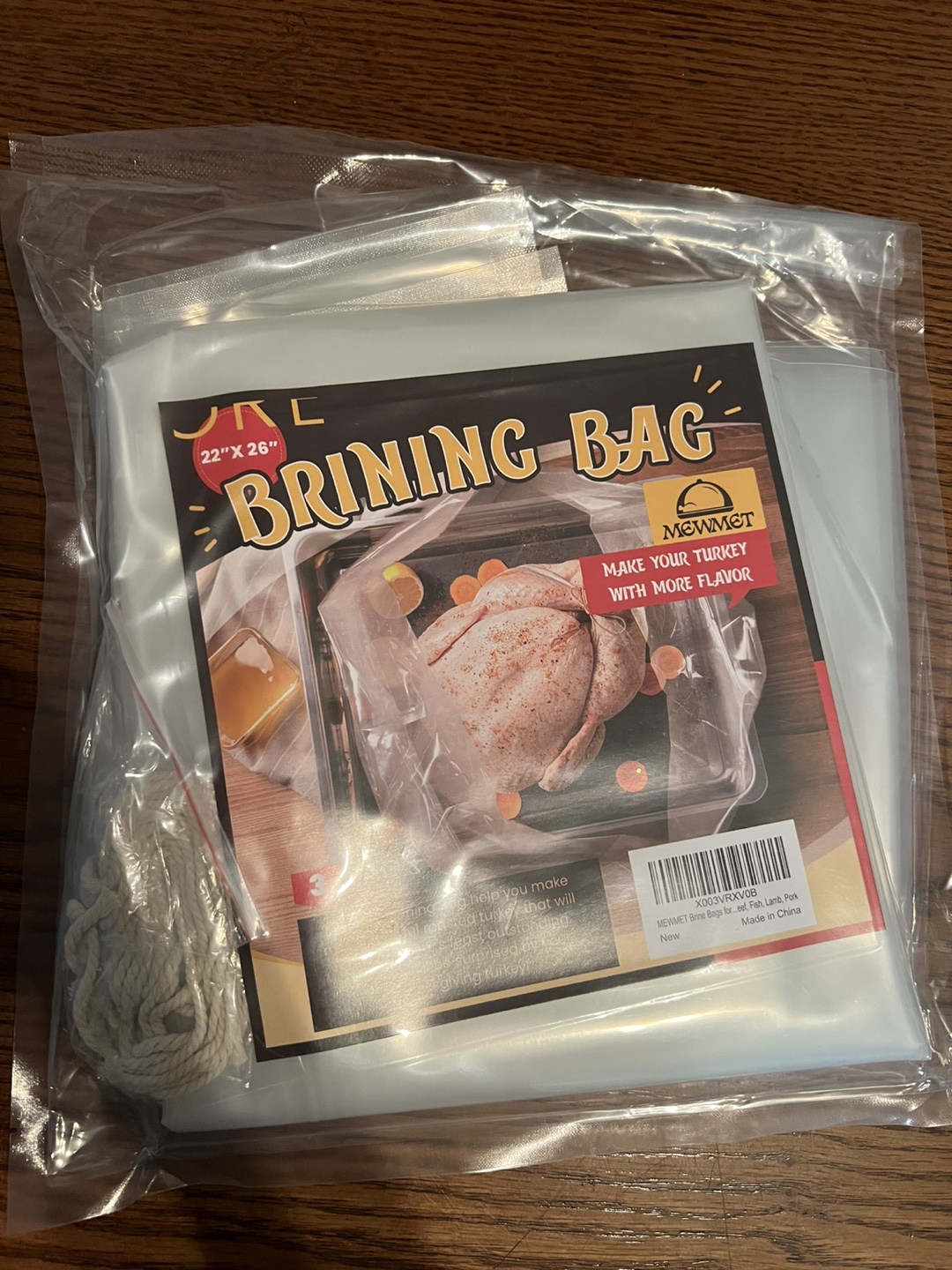 New MEWMET 22"x26" Brining Bag