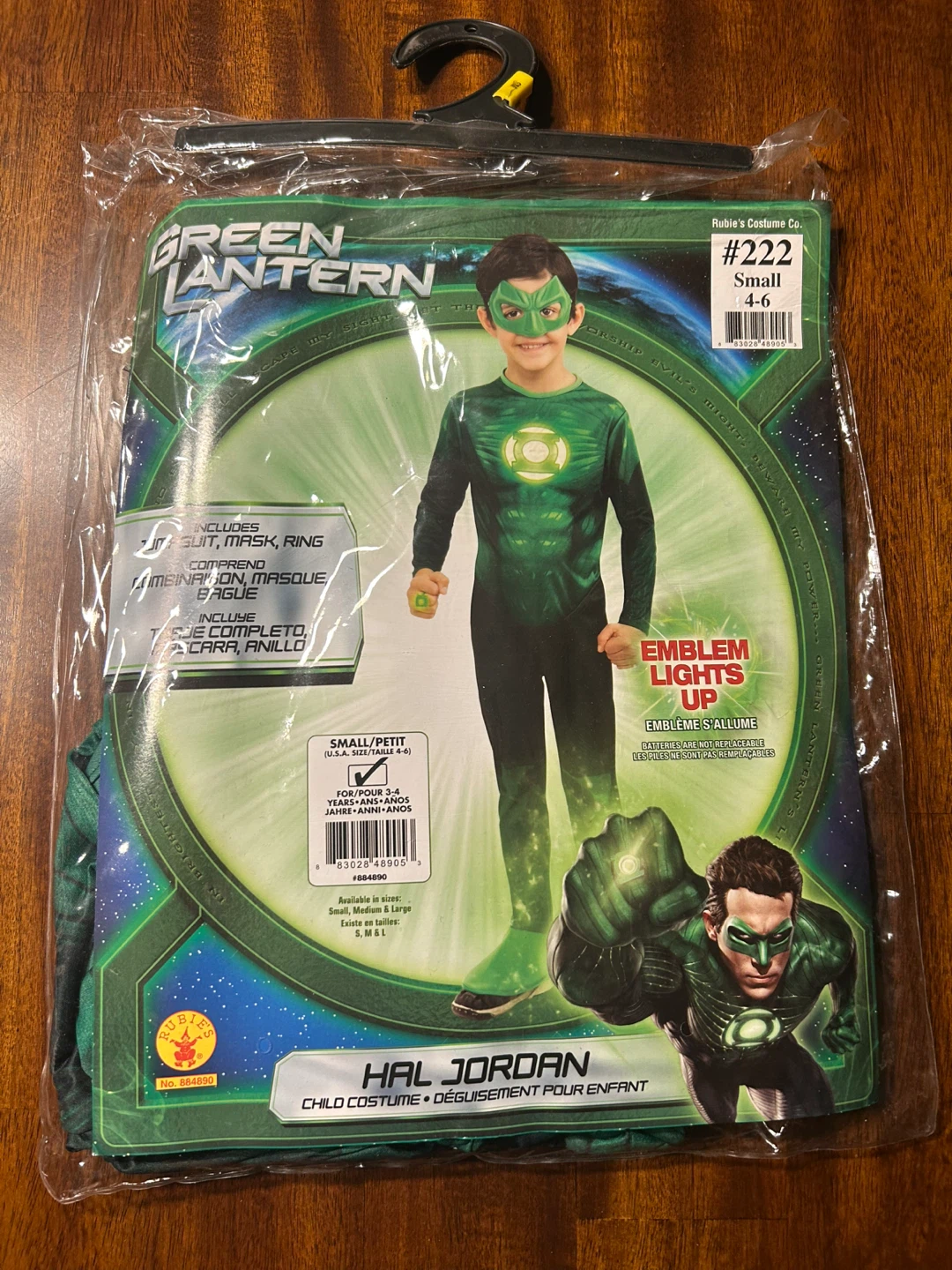 Green Lantern Costume - Size Small (4-6)