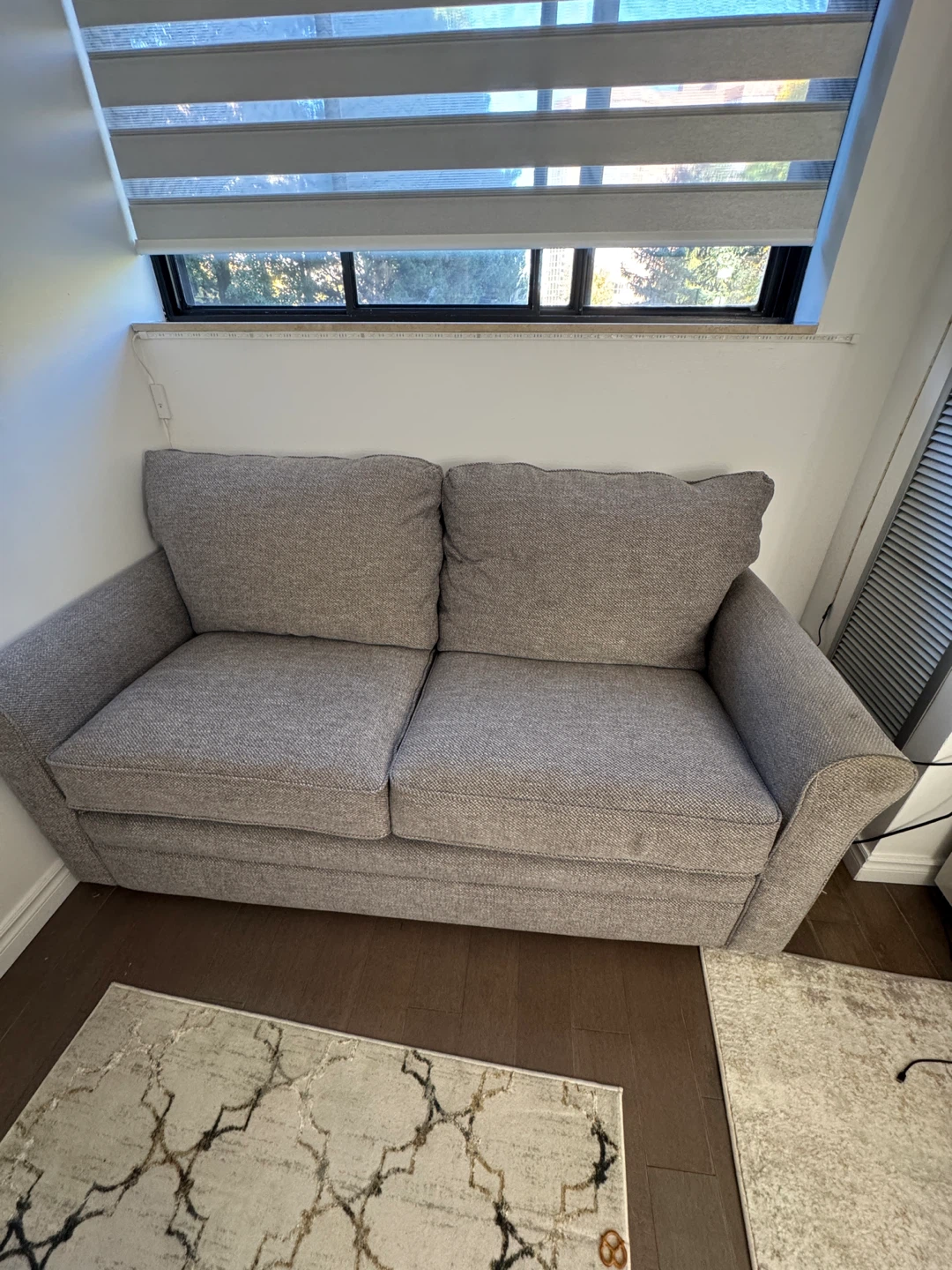 Grey Loveseat Sofa - Great Condition! - photo 3