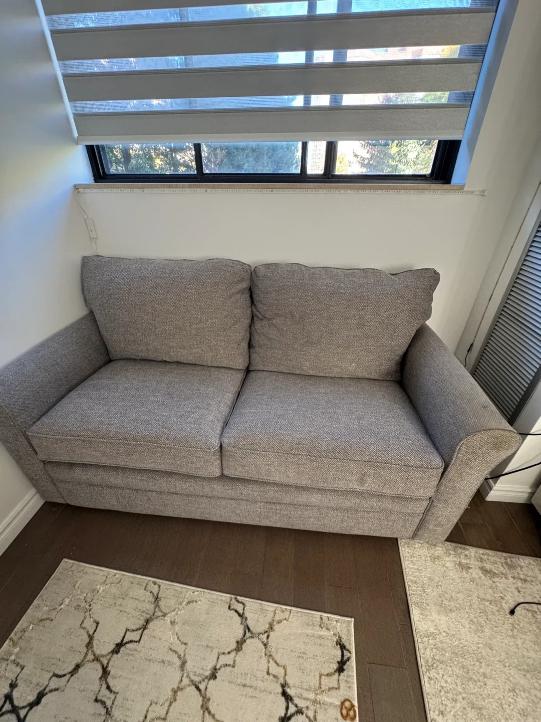 Grey Loveseat Sofa - Great Condition! image indicator(3)
