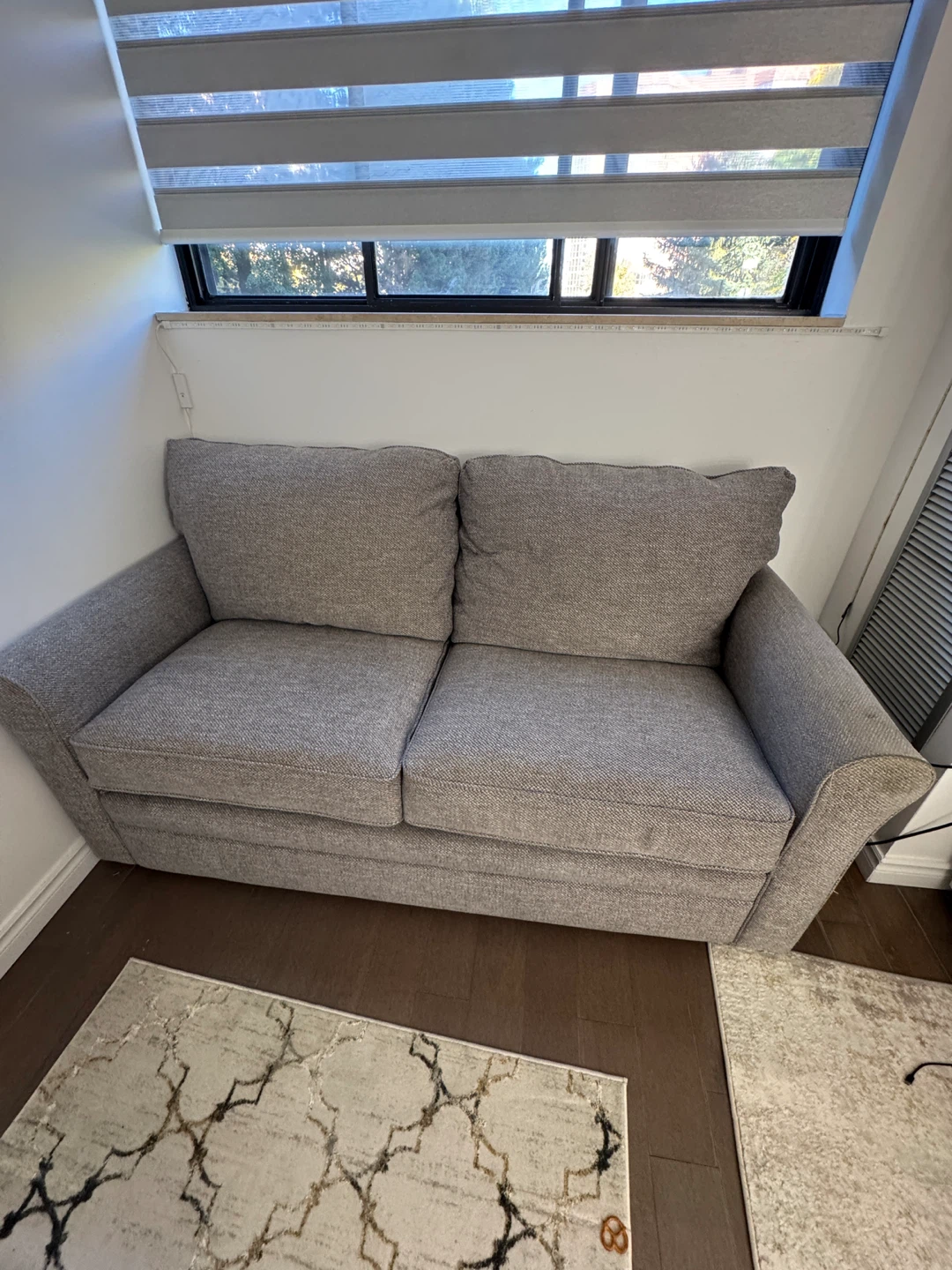 Grey Loveseat Sofa - Great Condition! - photo 2