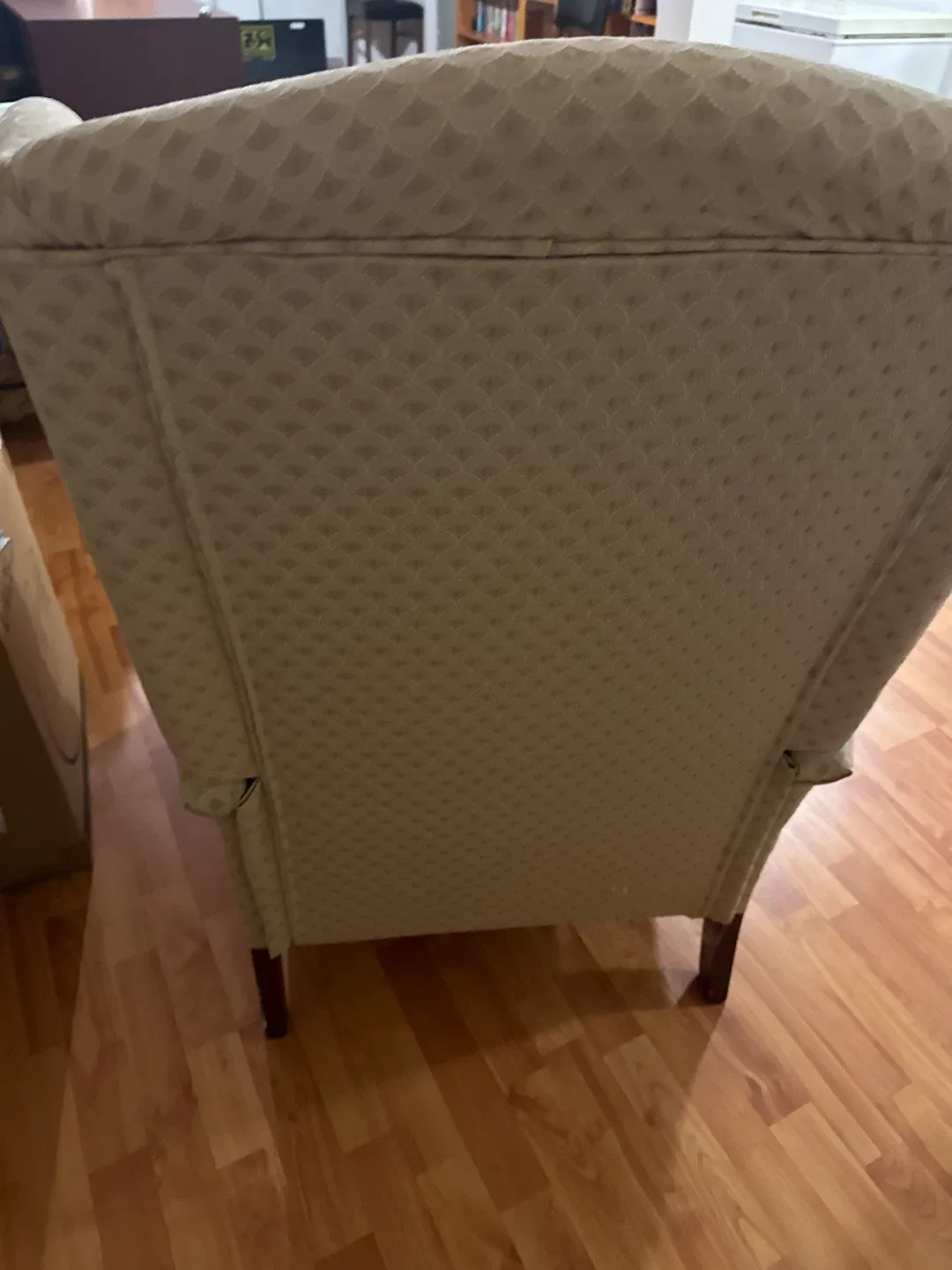 Wingback Armchair - Beige Patterned Fabric image indicator(5)