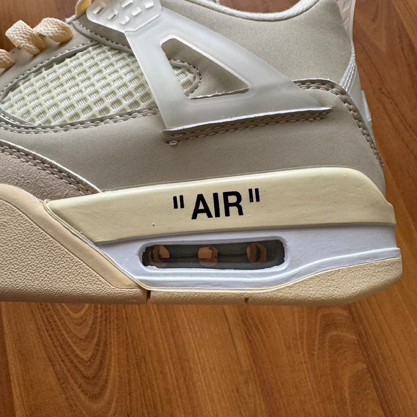 Air Jordan 4 Retro Off-White Sail Sneakers - photo 5