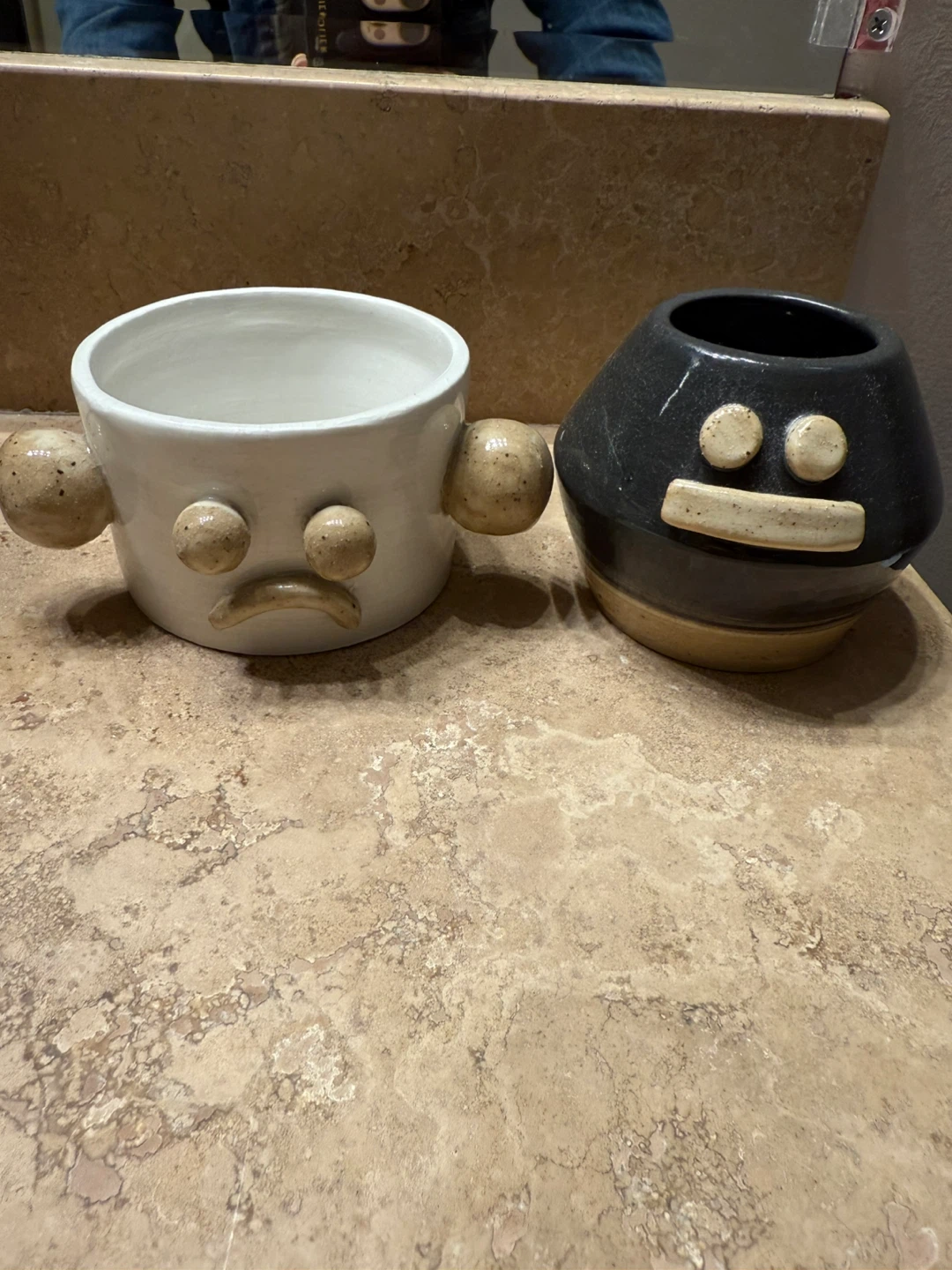 Cute Ceramic Face Planters