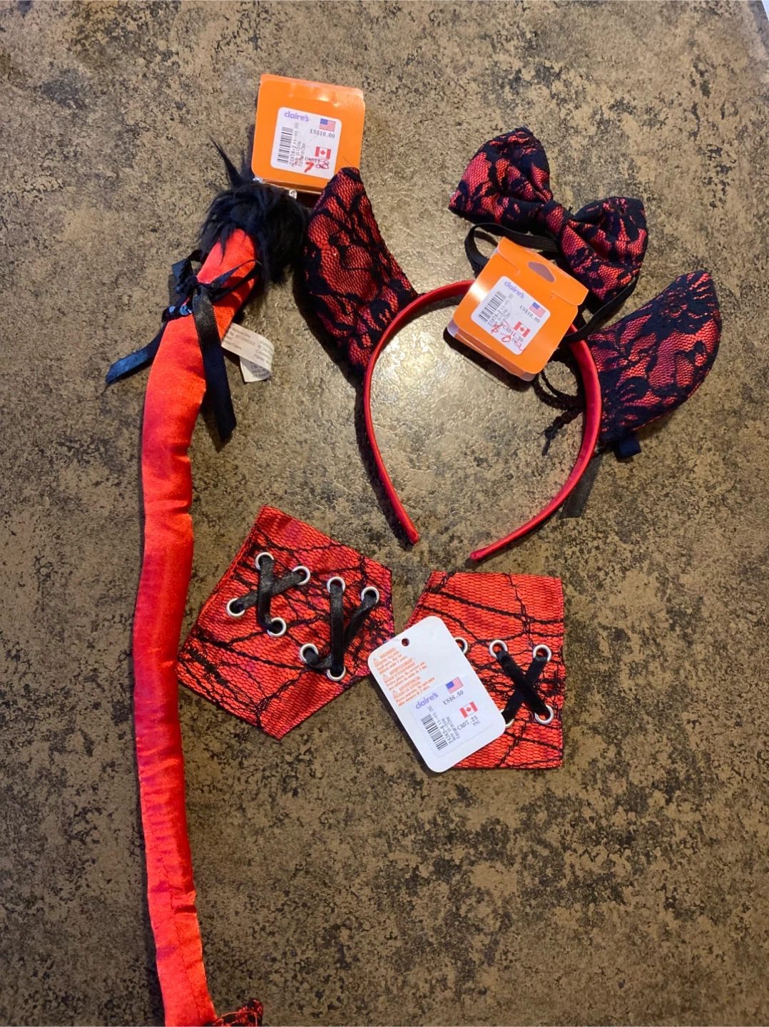 Three Claire's Devil Costumes Set - New - photo 3
