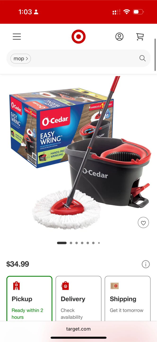 O-Cedar Easy Wring Microfiber Spin Mop & Bucket
