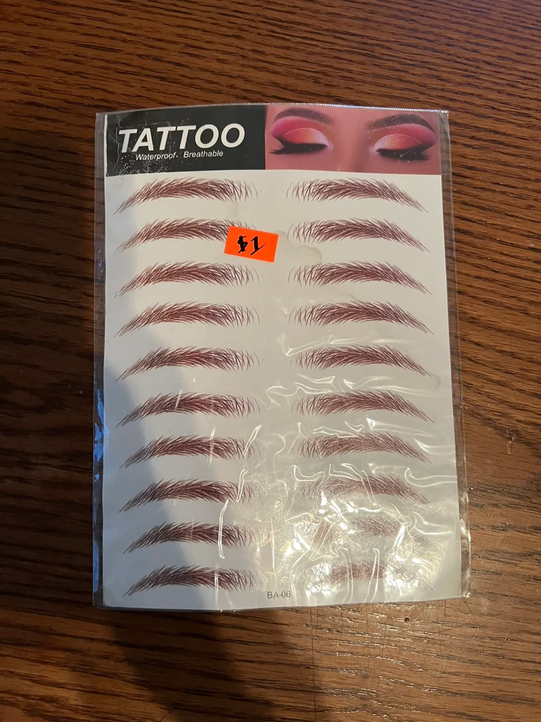 Tattoo Waterproof Eyebrow Stickers image indicator(2)