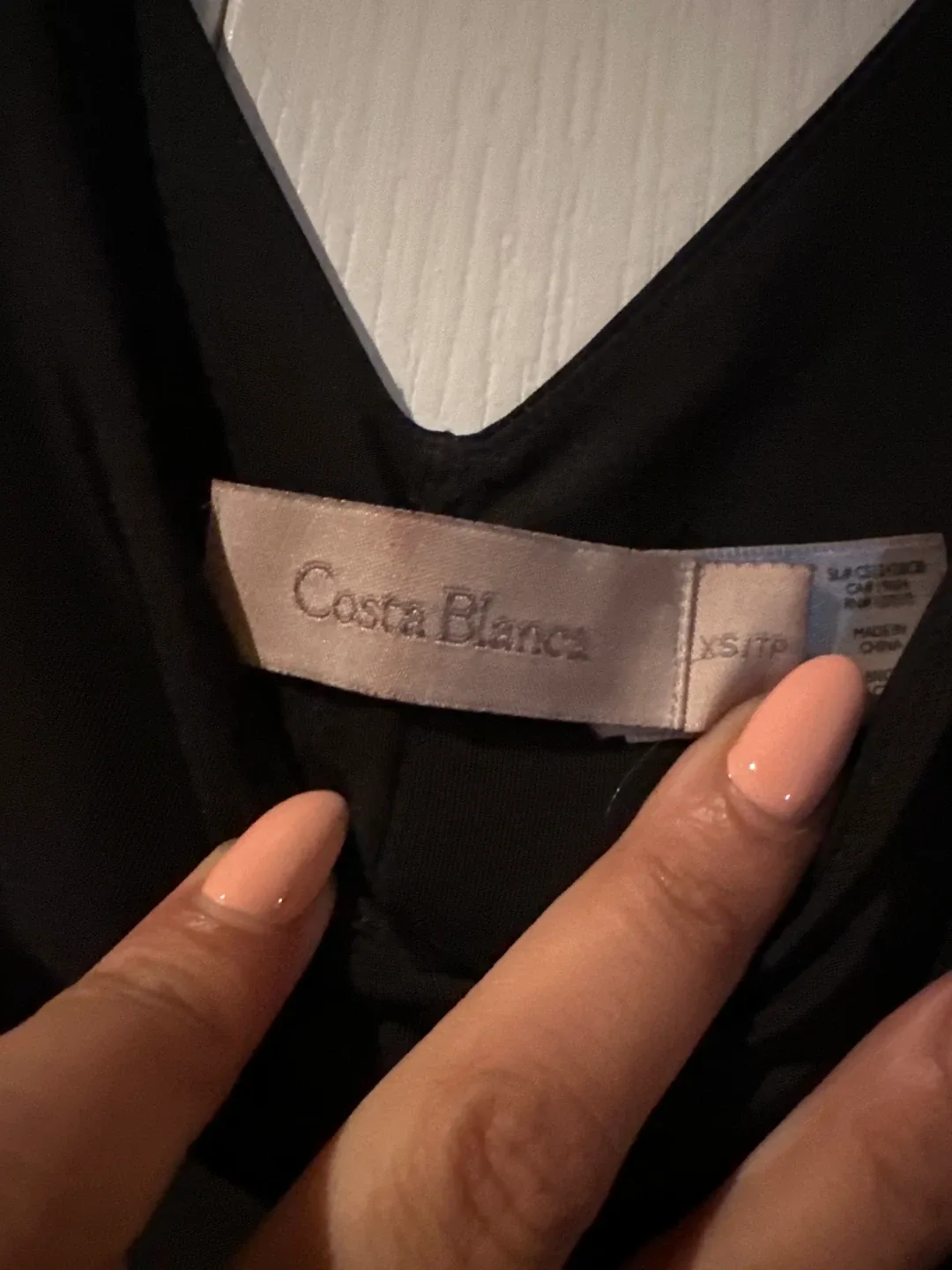 Costa Blanca Black Mini Dress - Size XS image indicator(2)
