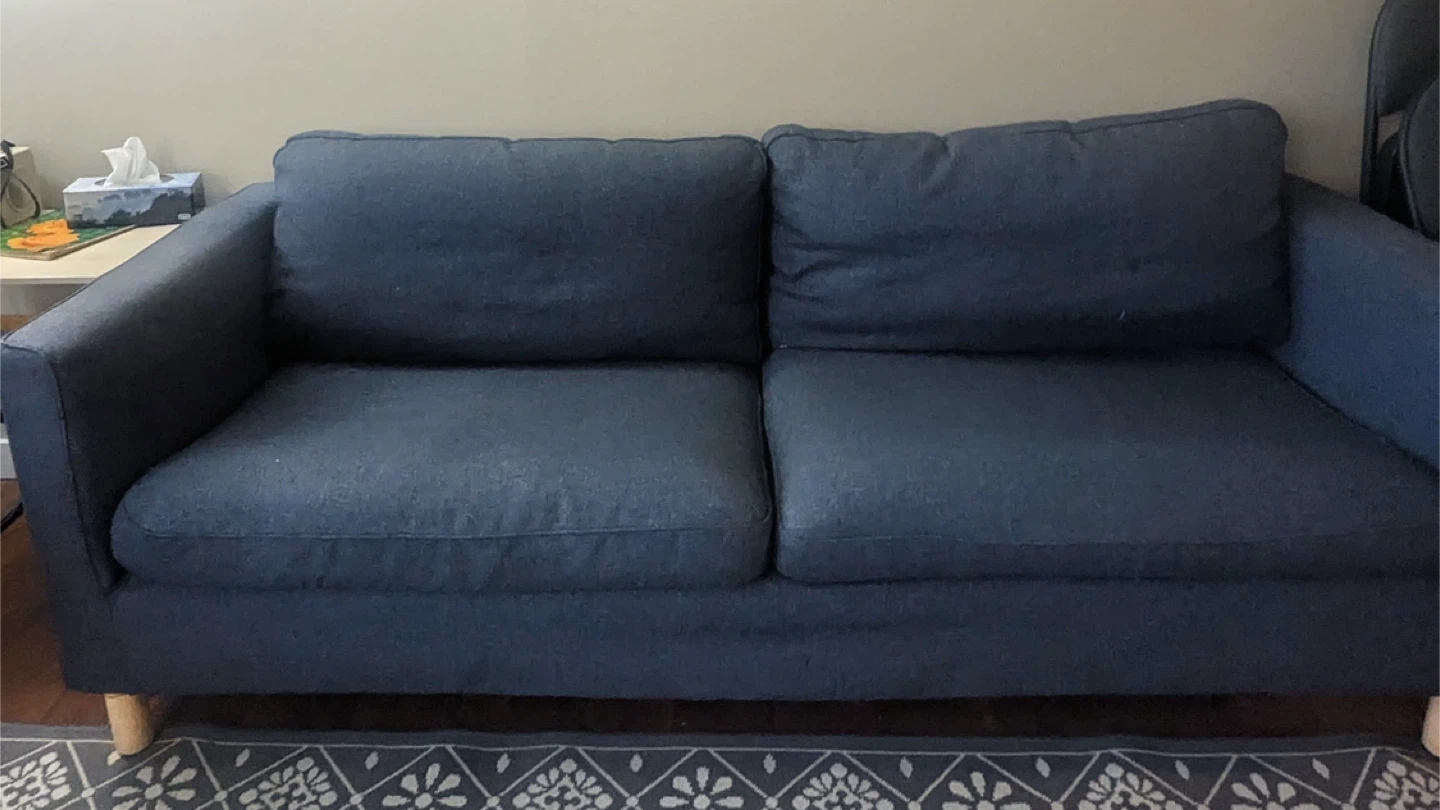 Grey Two Seater Sofa - photo 2