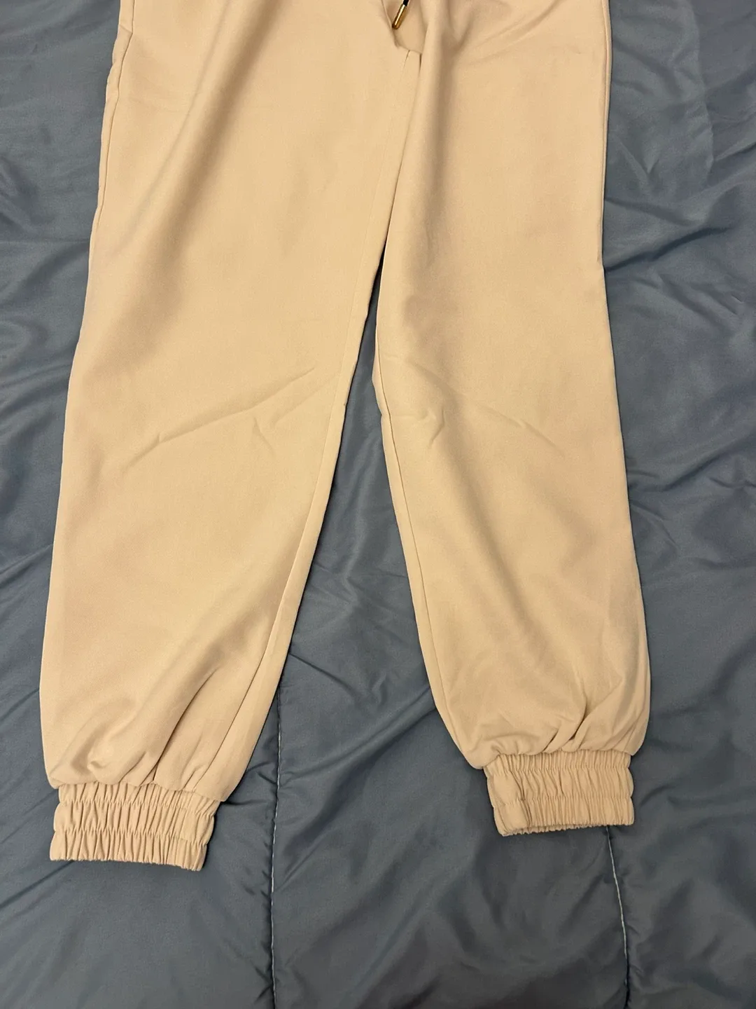 Zara Beige Jogger Pants - Size M image indicator(5)