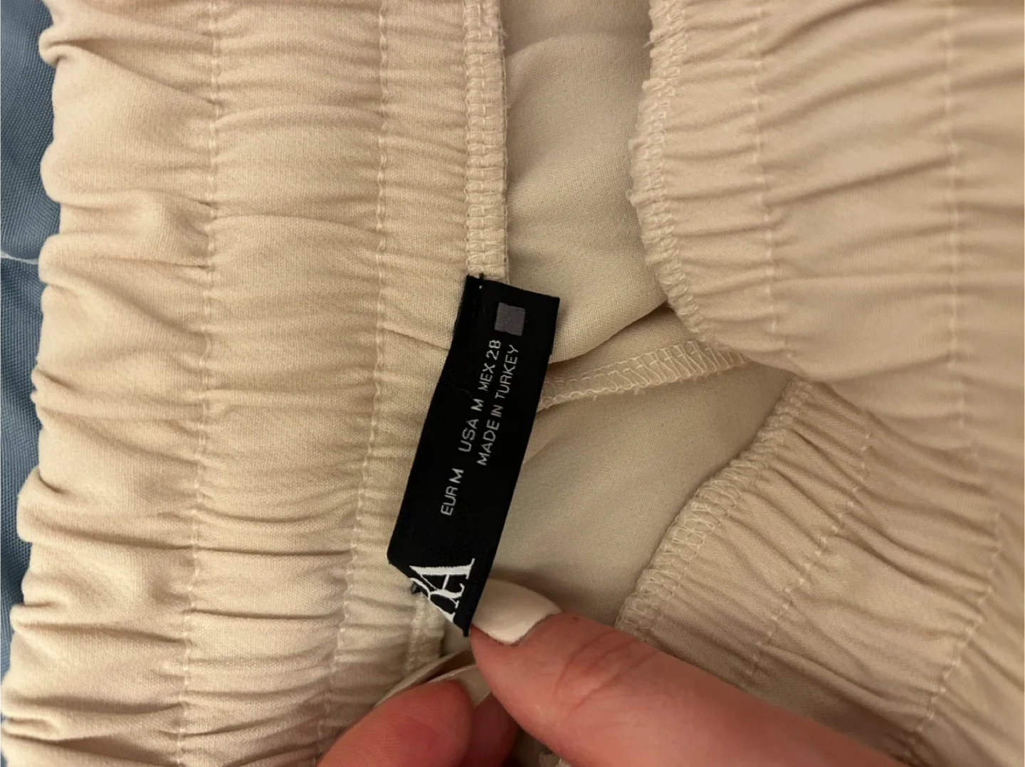 Zara Beige Jogger Pants - Size M image indicator(4)