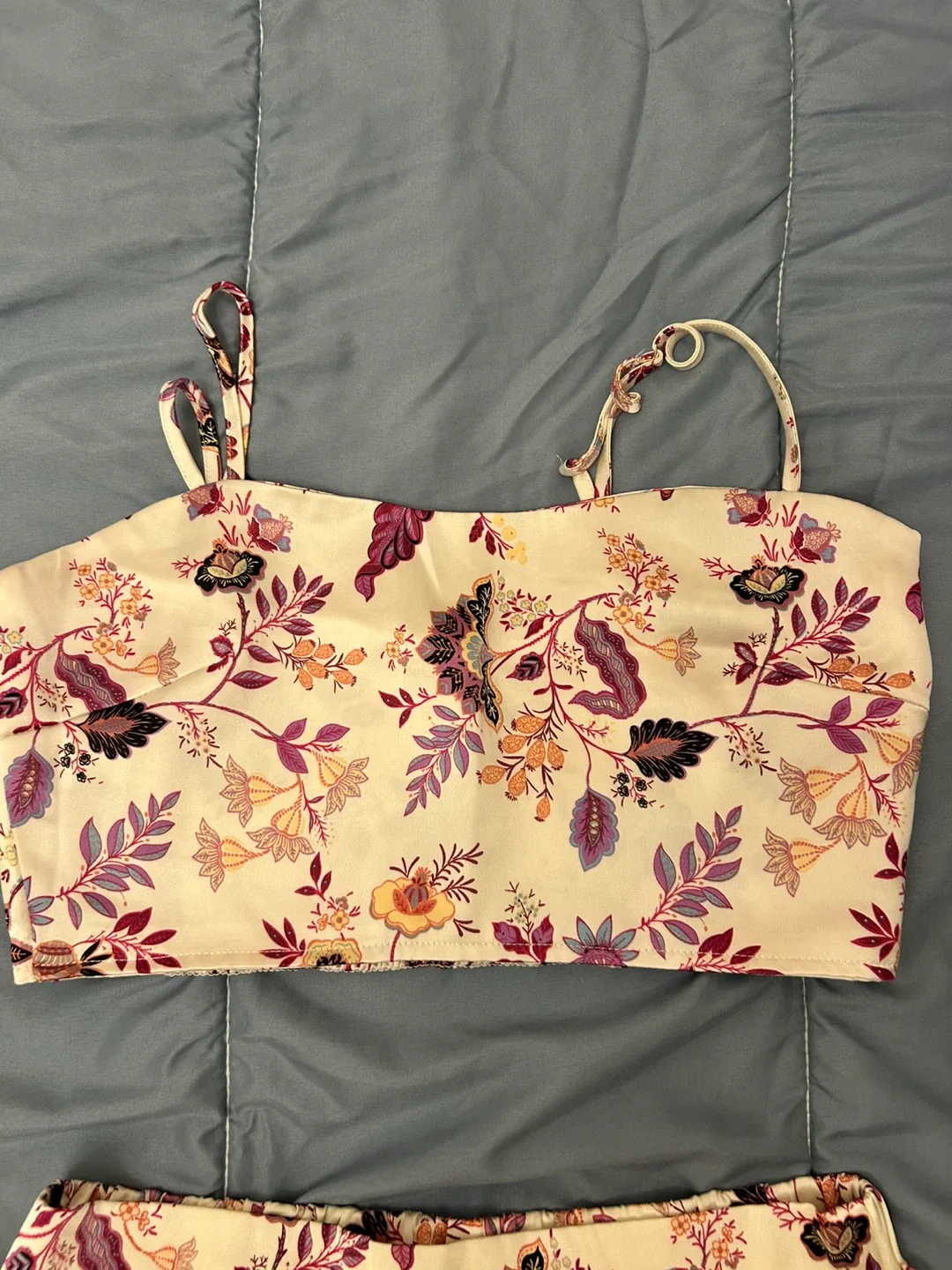 Forever 21 Floral Print Two-Piece Set - Size XL image indicator(4)