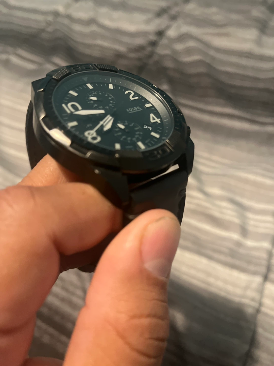 Fossil Black Leather Watch - photo 2