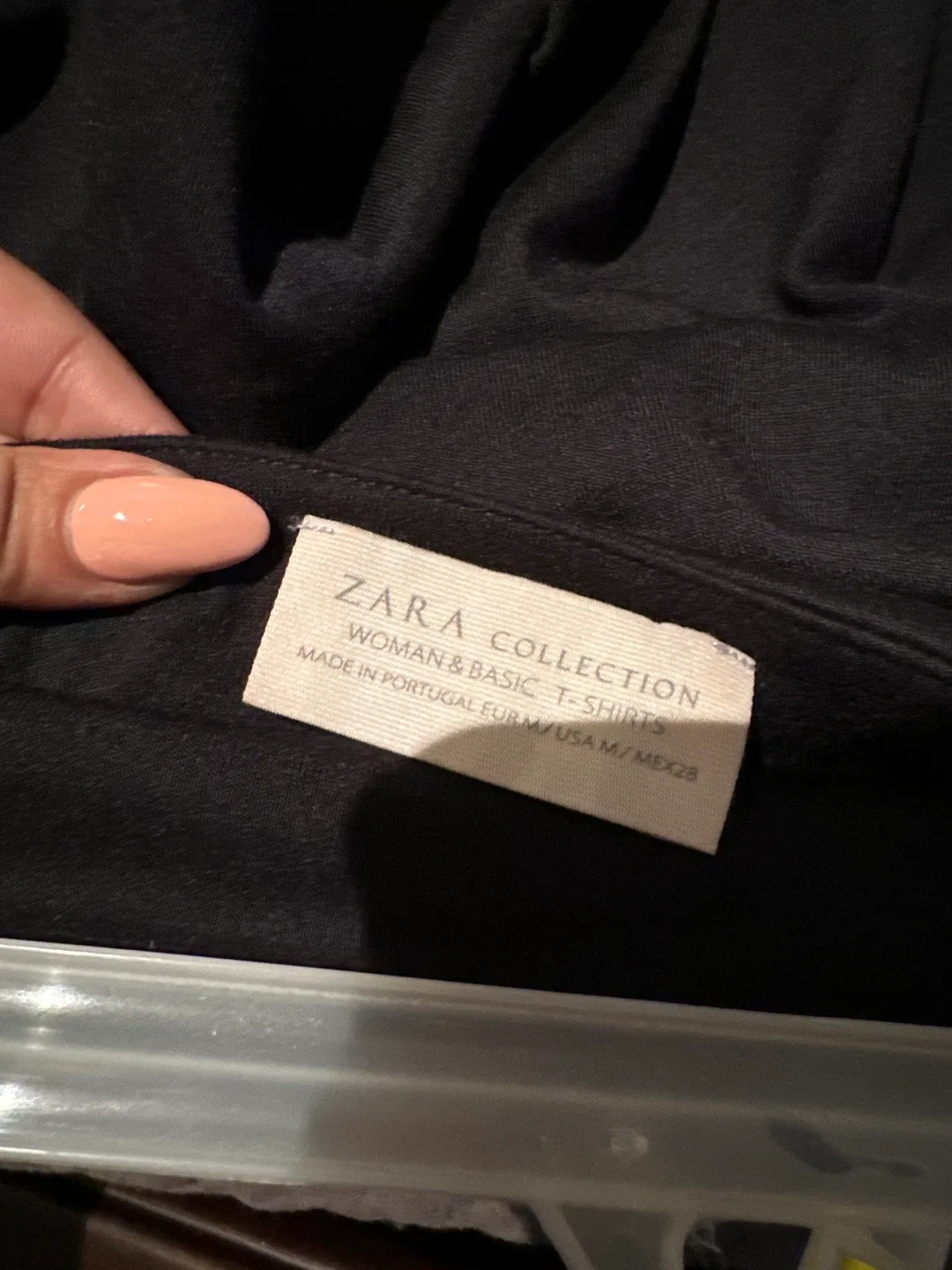 Zara Collection Black T-Shirt Dress - Size M image indicator(2)