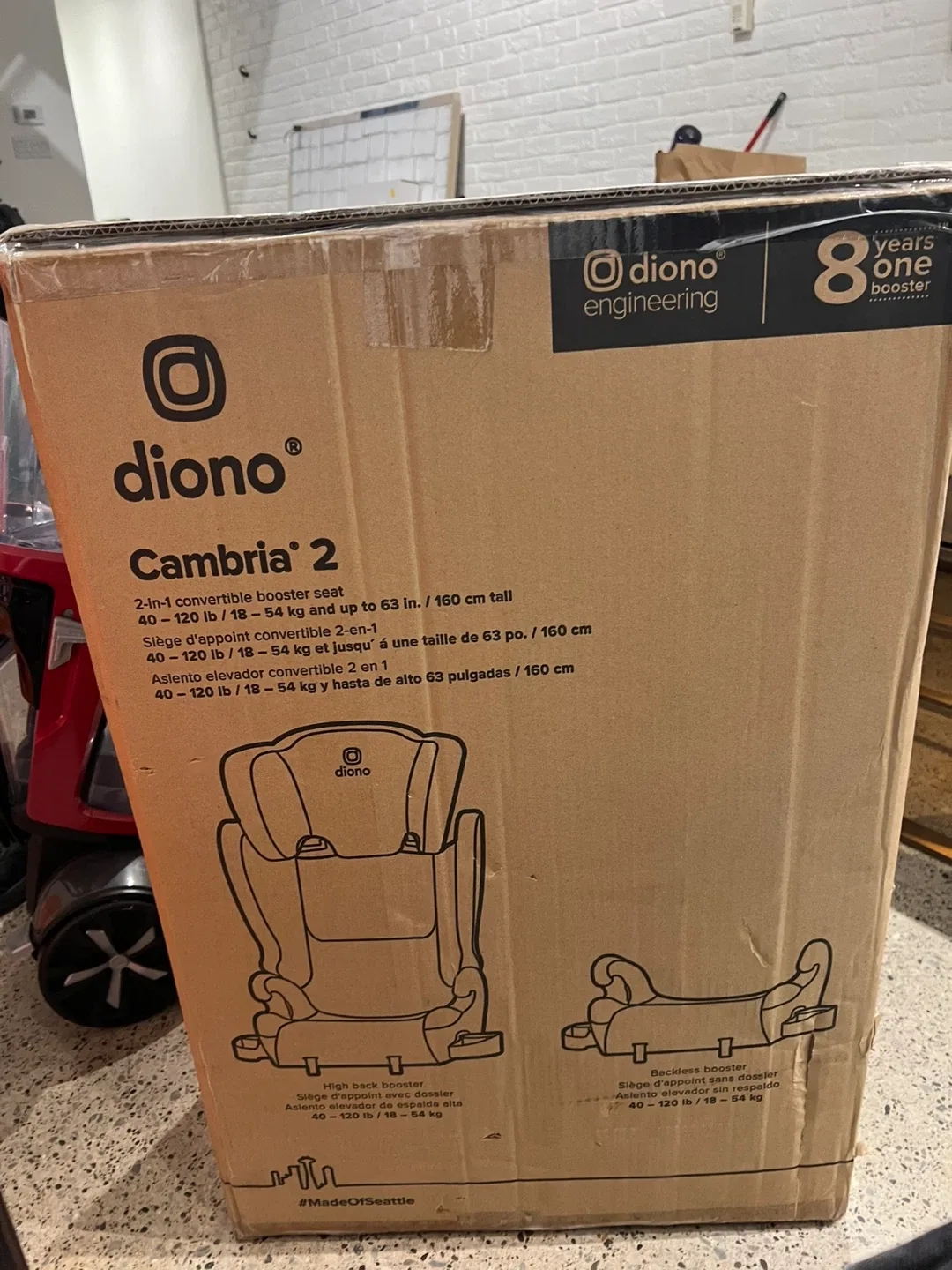 Diono Cambria 2 Booster Car Seat - Black image indicator(2)