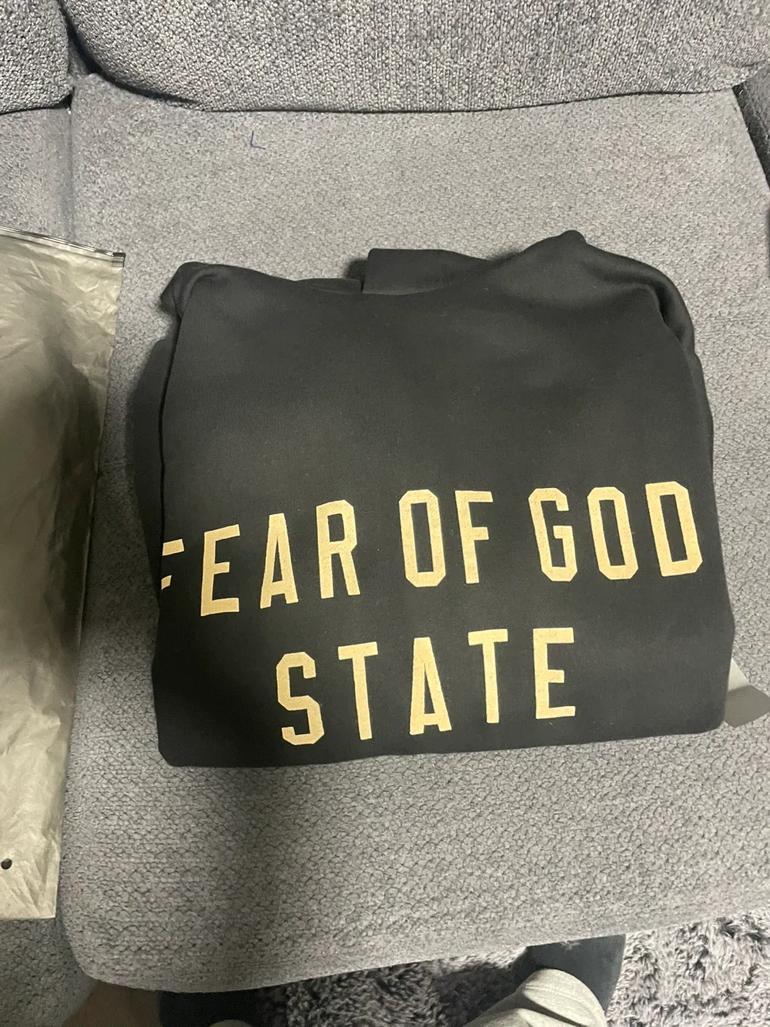 Fear of God Essentials Pullover Hoodie - Black, Size Small image indicator(3)