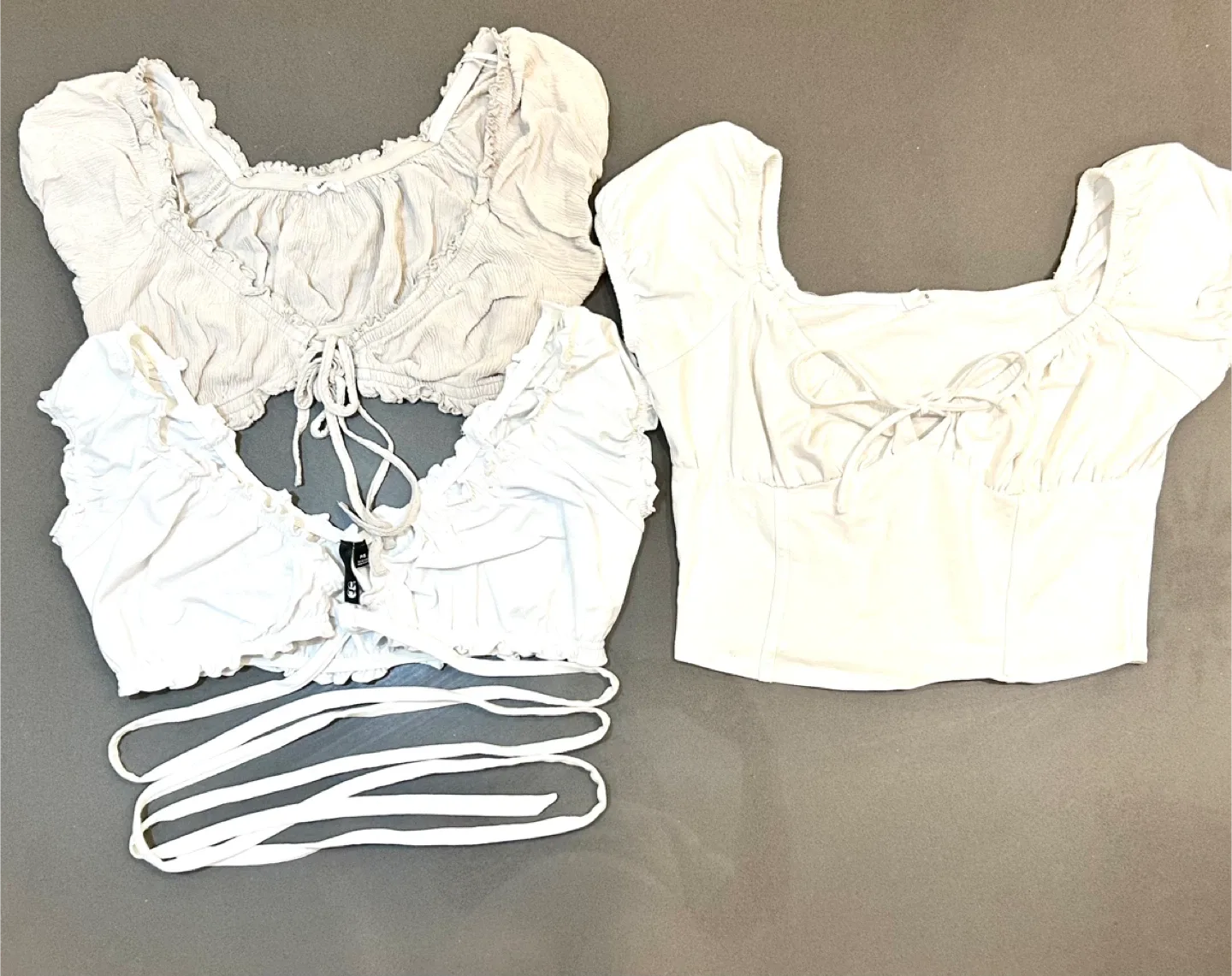 Cute White Crop Tops - Size XSmall thumbnail