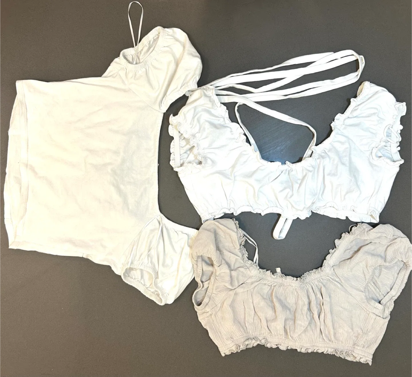 Cute White Crop Tops - Size XSmall image indicator(2)
