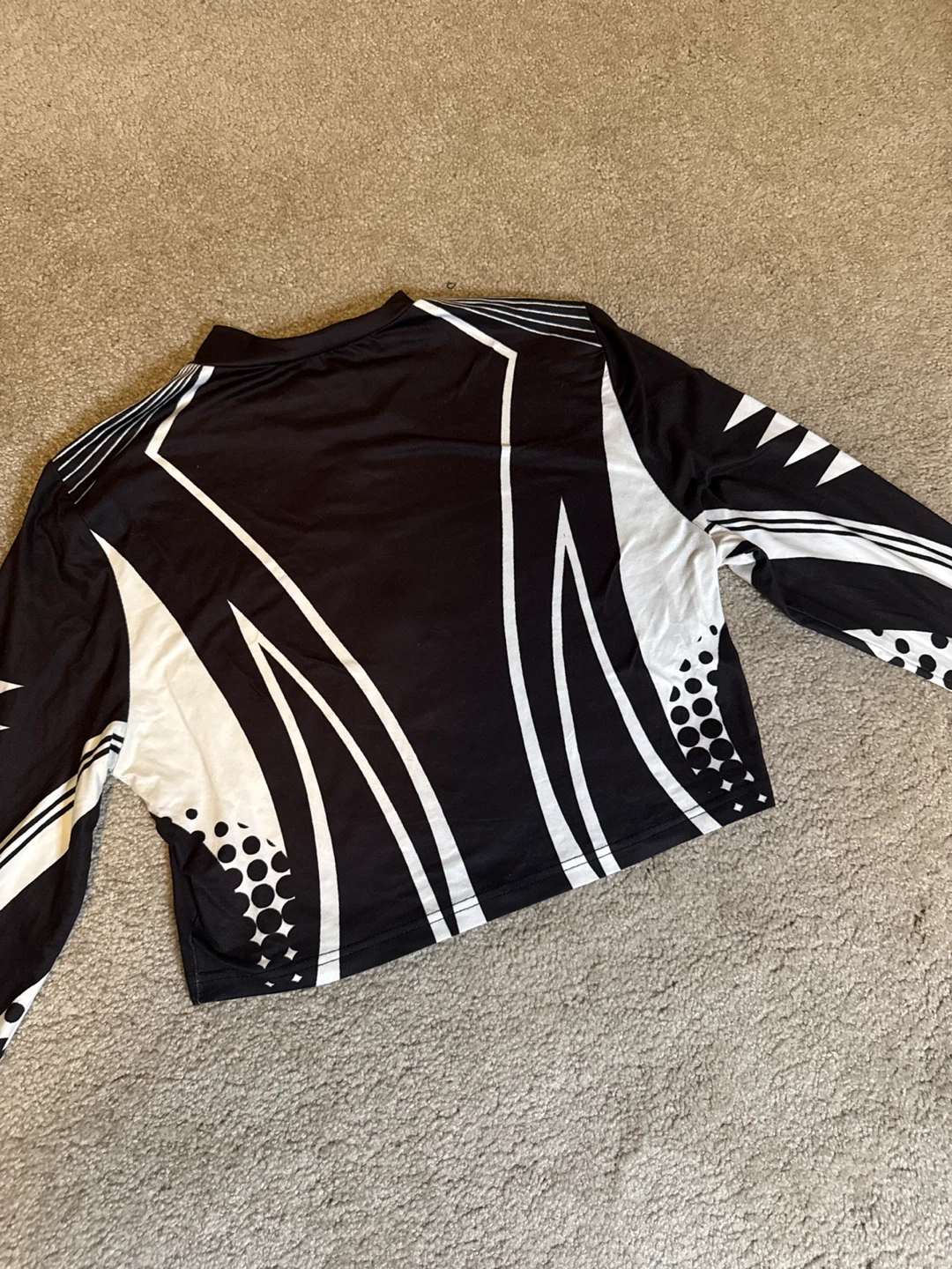 SPEED Black & White Crop Top - photo 2