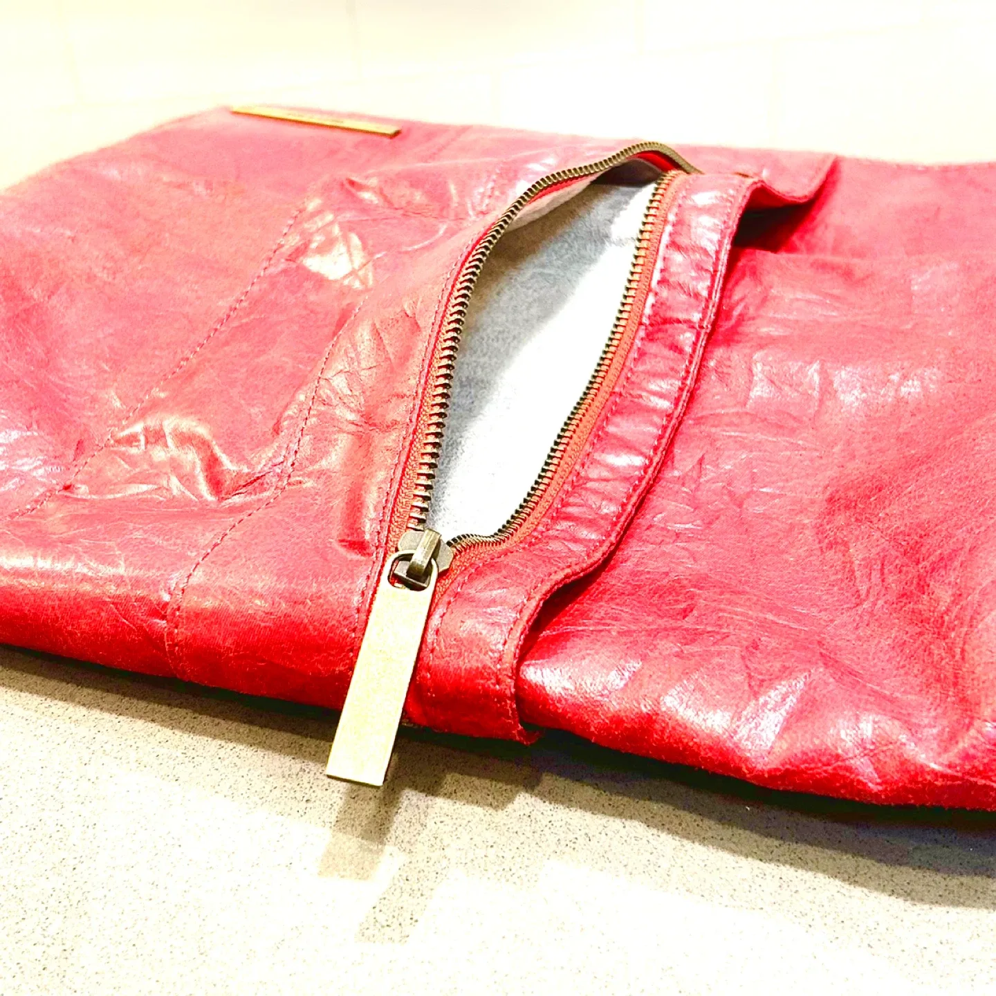 Matt & Nat Red Clutch Bag image indicator(4)