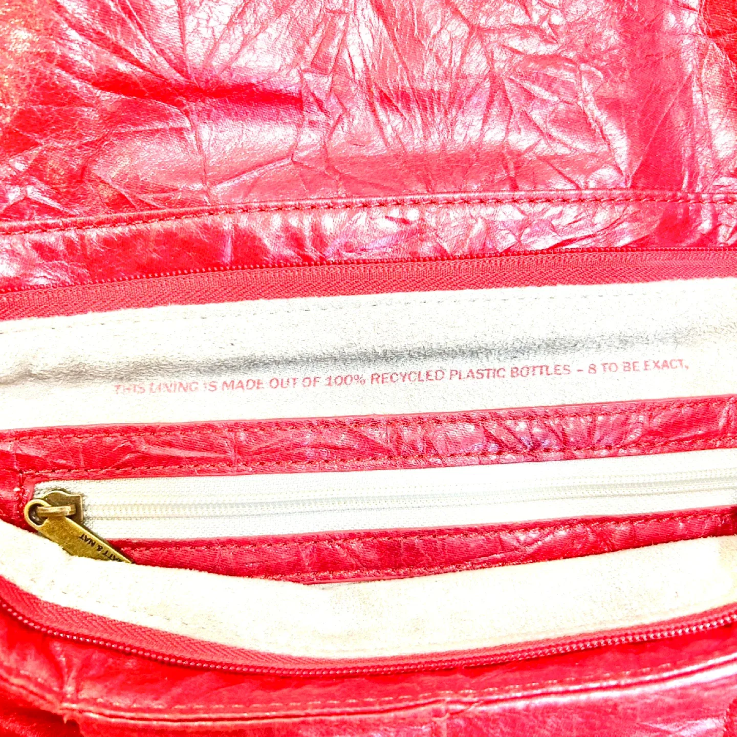 Matt & Nat Red Clutch Bag image indicator(3)