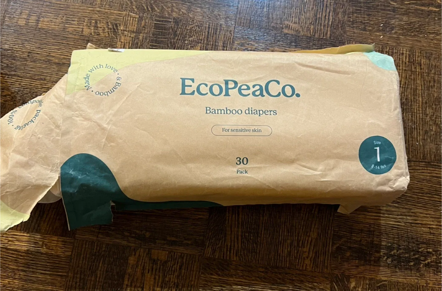 EcoPeaCo. Bamboo Diapers - Size 1 (8-14 lbs) image indicator(3)