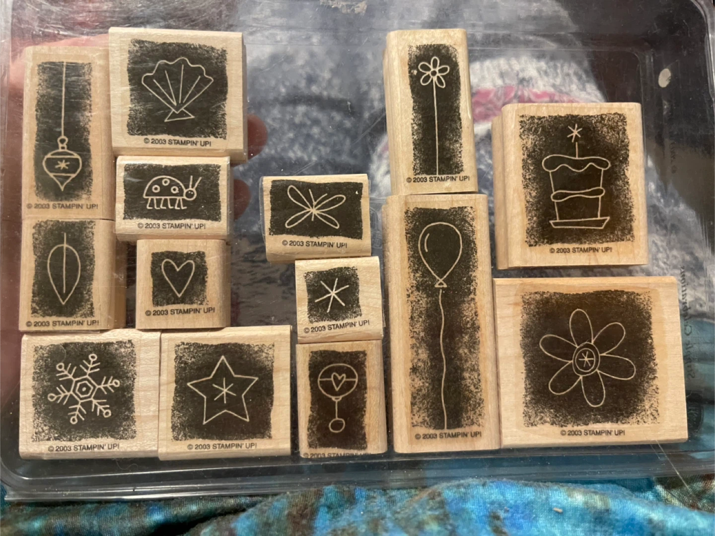 Stipple Celebrations Stampin' Up! Rubber Stamp Set