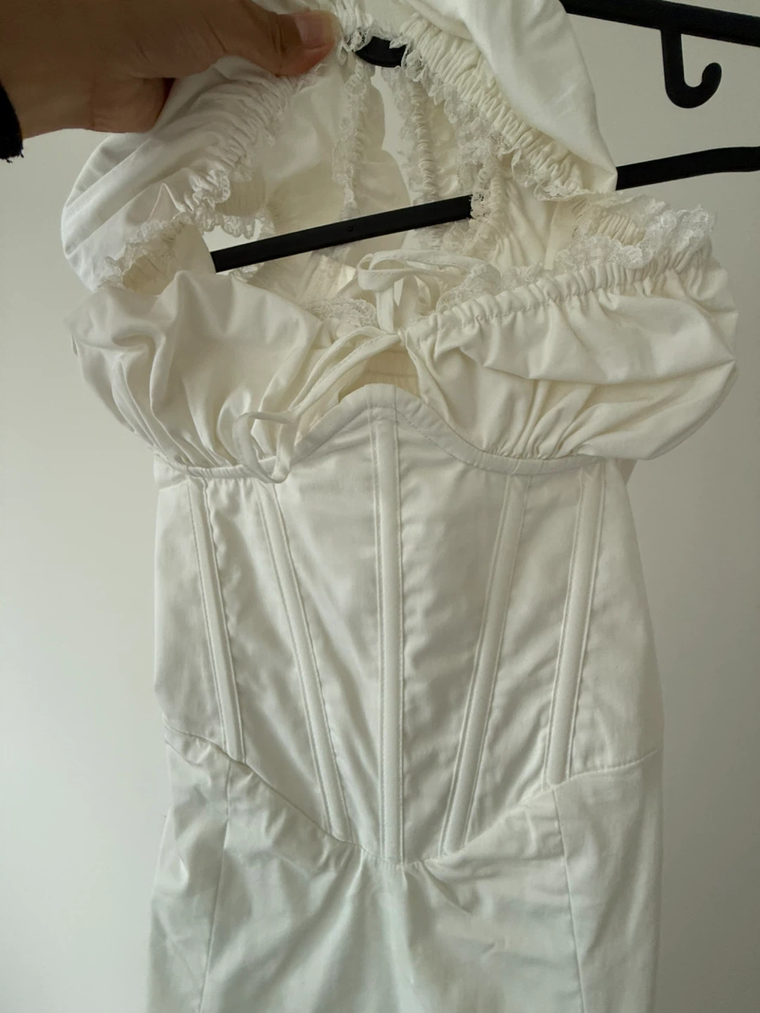 BABYBOO white cottage Dress Size S - photo 2
