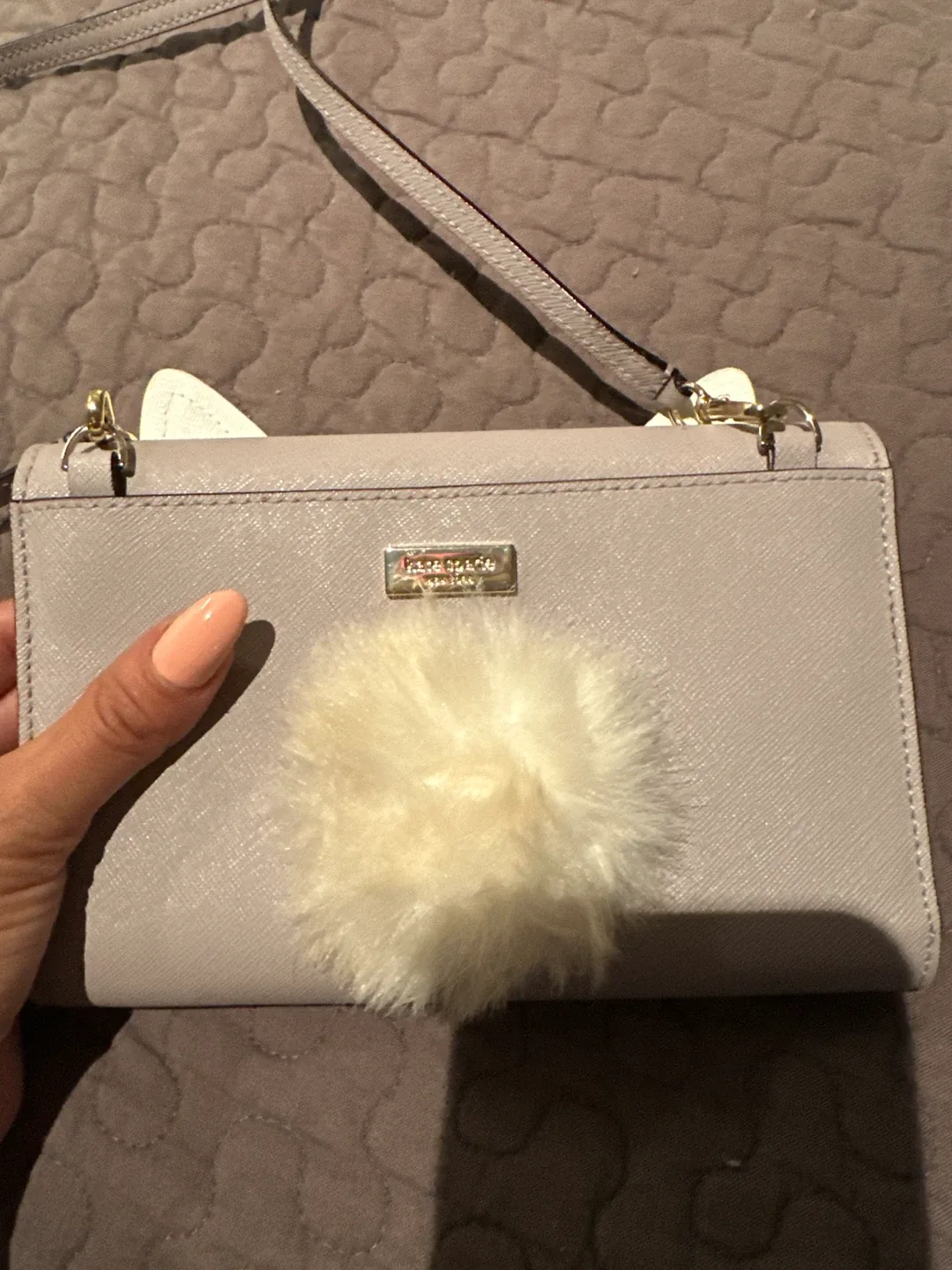 Kate Spade Grey Cat Crossbody Bag image indicator(2)