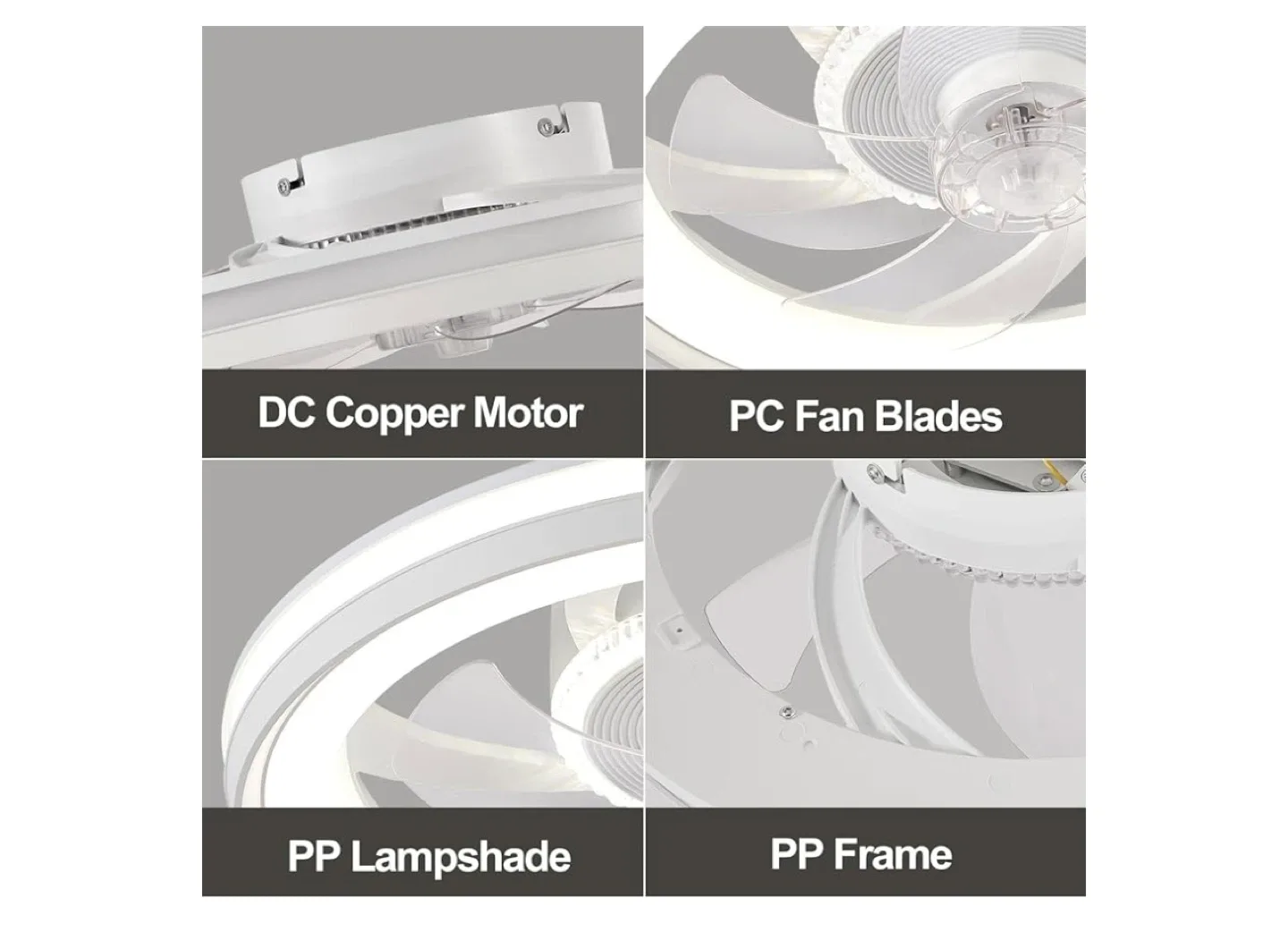 LED Ceiling Fan with Light & Remote image indicator(2)