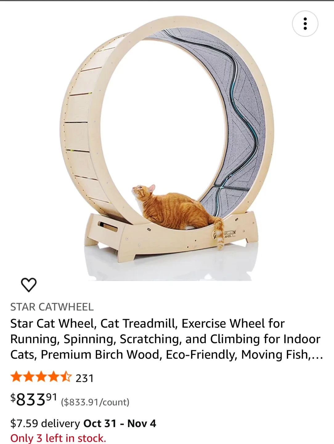 Star Cat Wheel - Cat Treadmill image indicator(5)