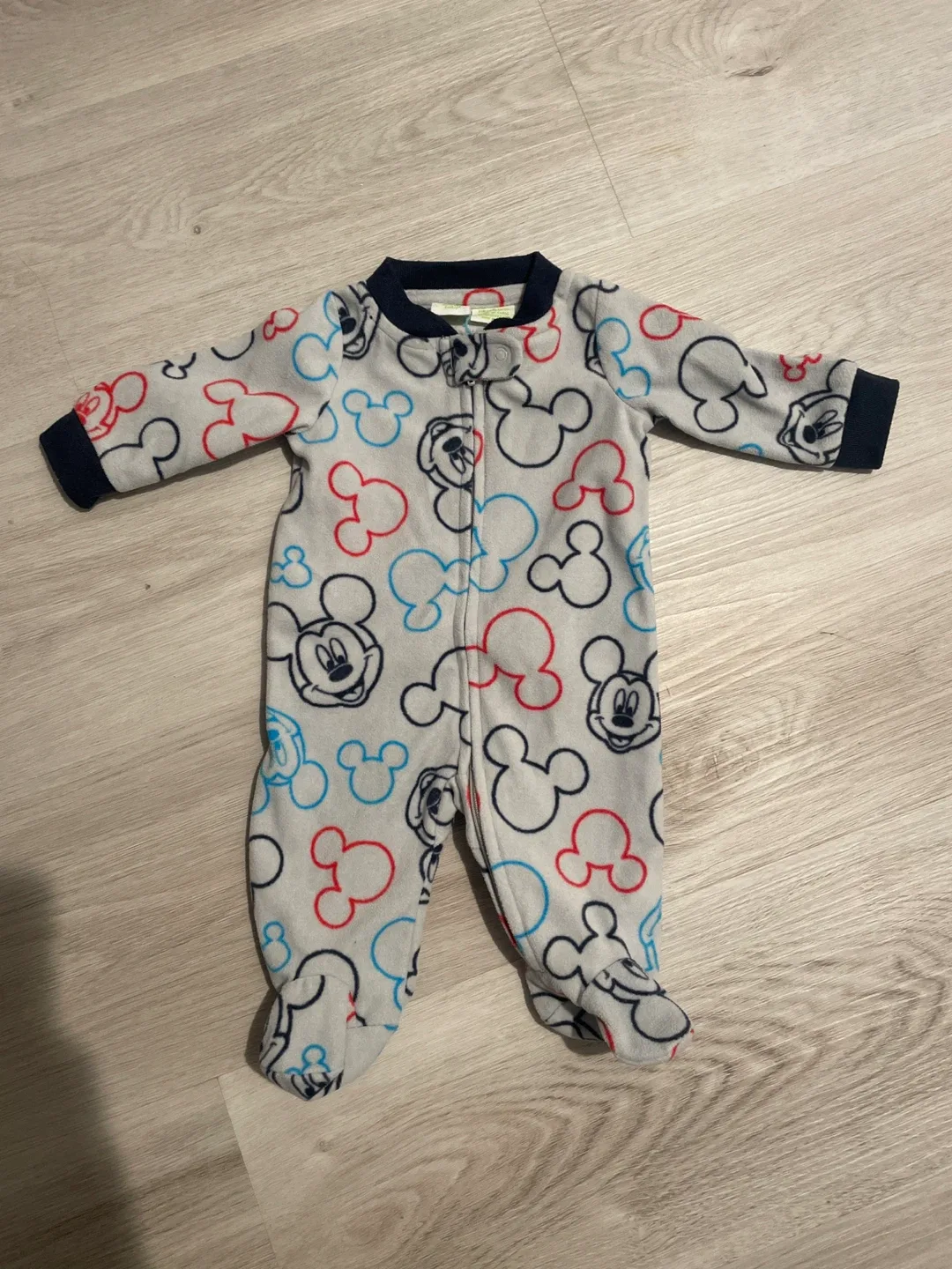 Disney Baby Mickey Mouse Newborn Footed Pajamas thumbnail