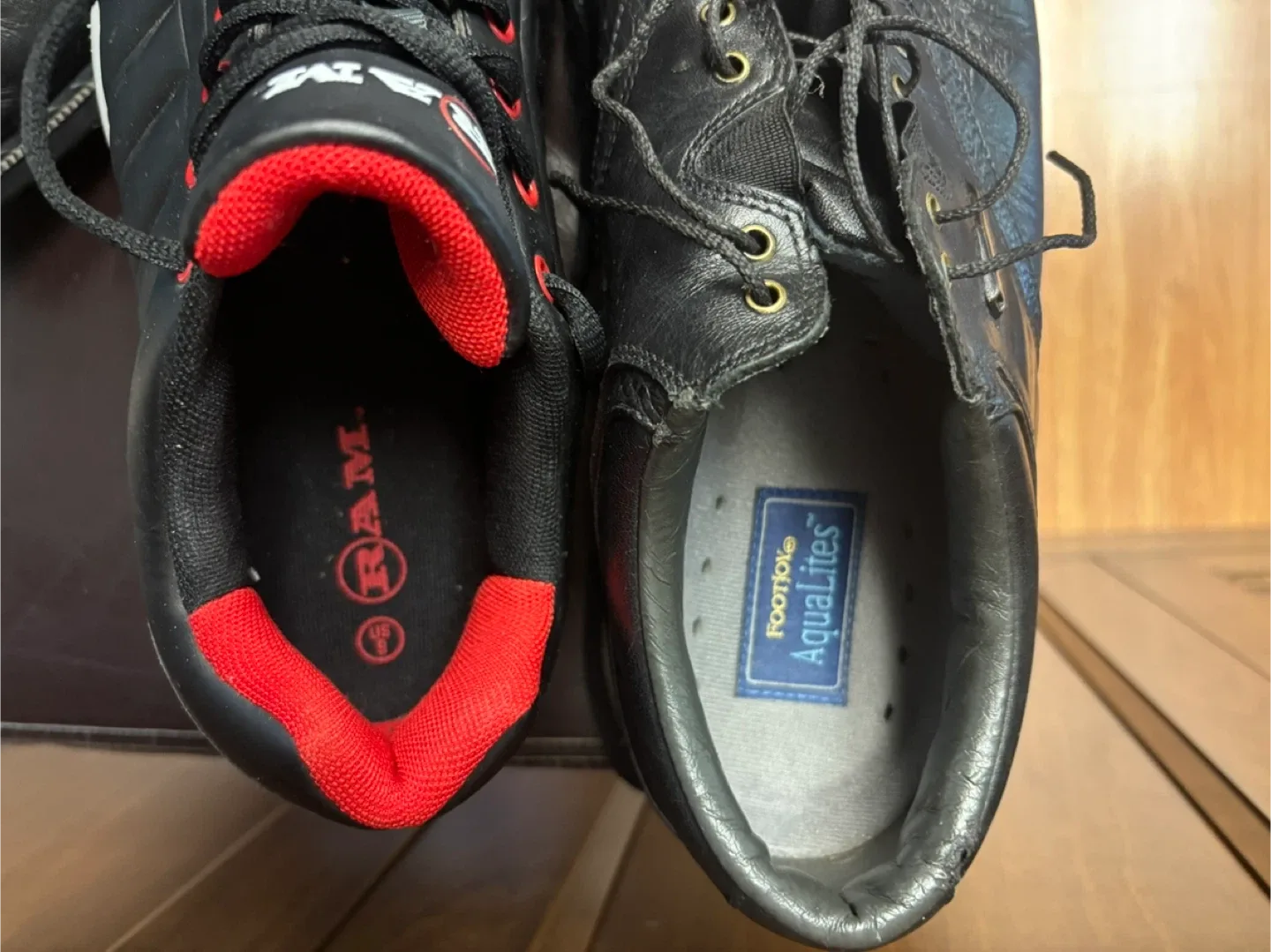 Golf Shoes: Footjoy Aqualites & Ram size 9 - 9.5 image indicator(5)